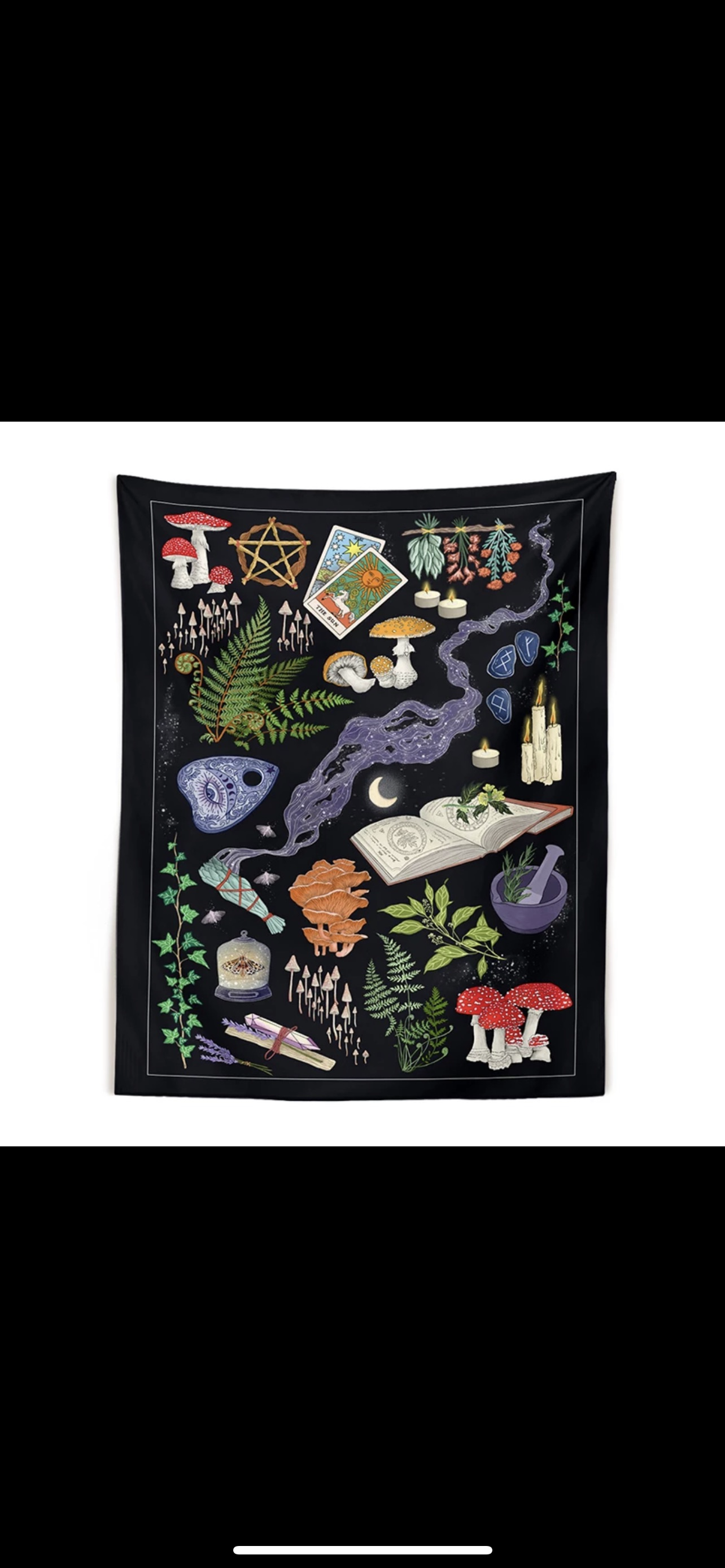 Witchy Mushroom Theme Wall Hanging