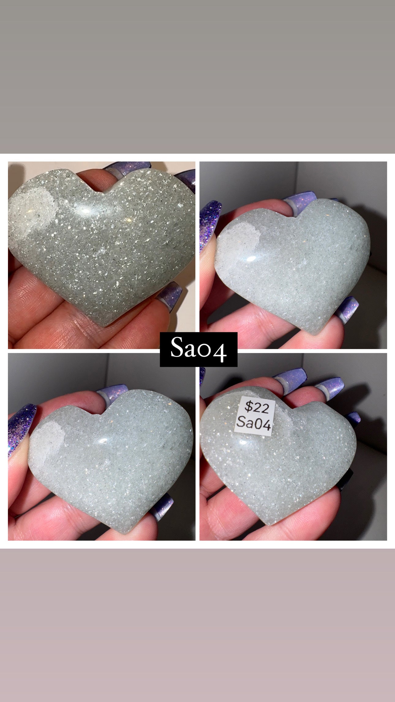 Sage Adventurine Puffy Heart