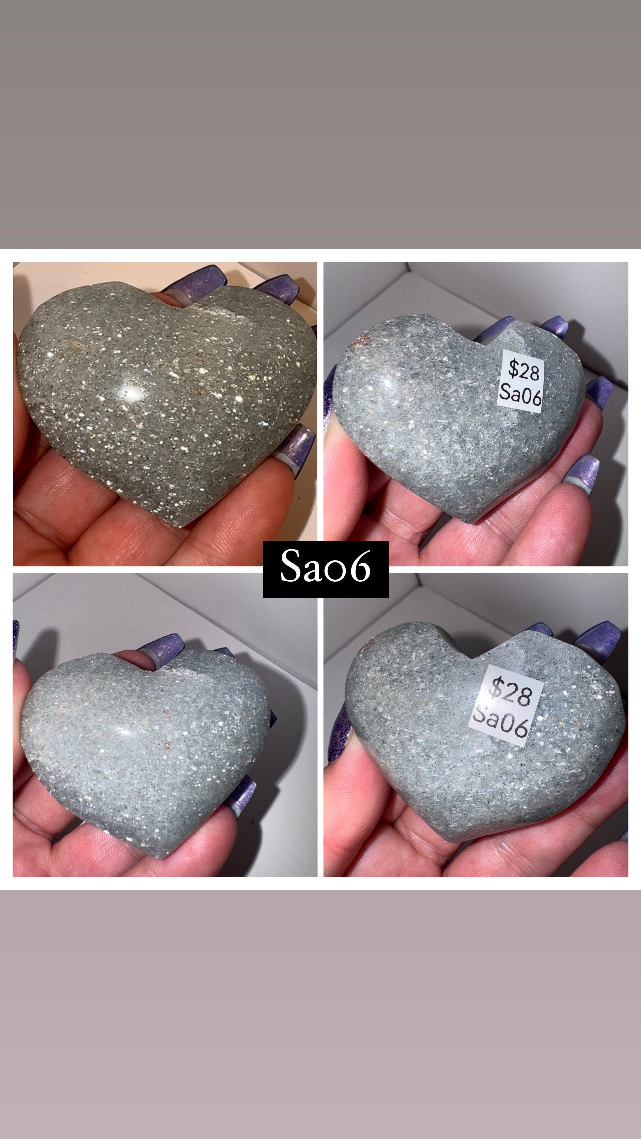 Sage Adventurine Puffy Heart