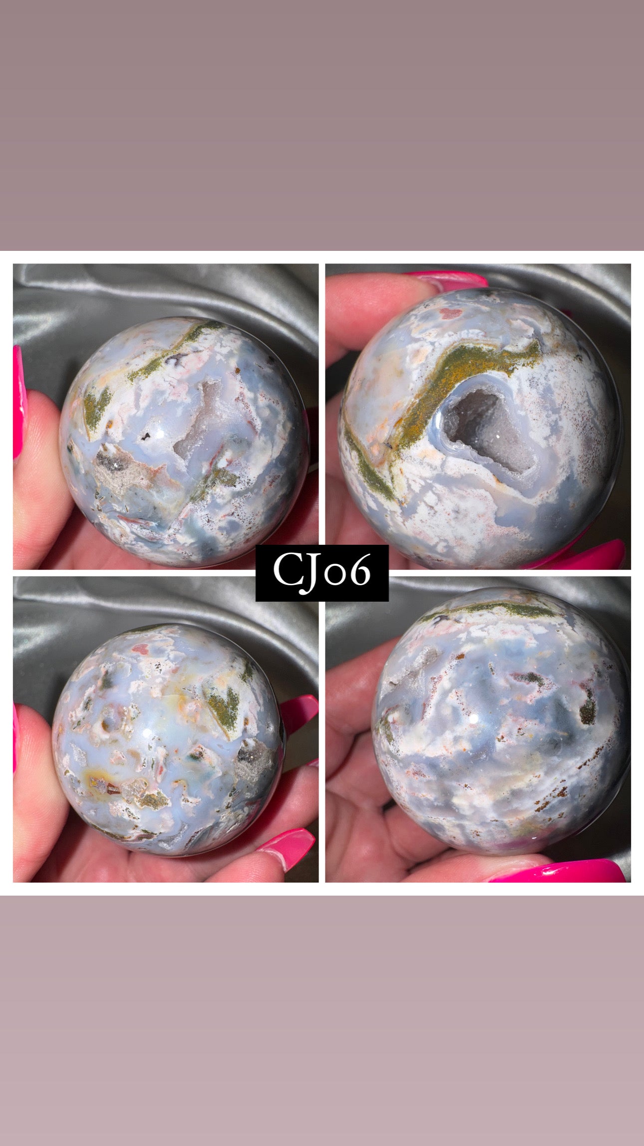 Cosmic Ocean Jasper Sphere