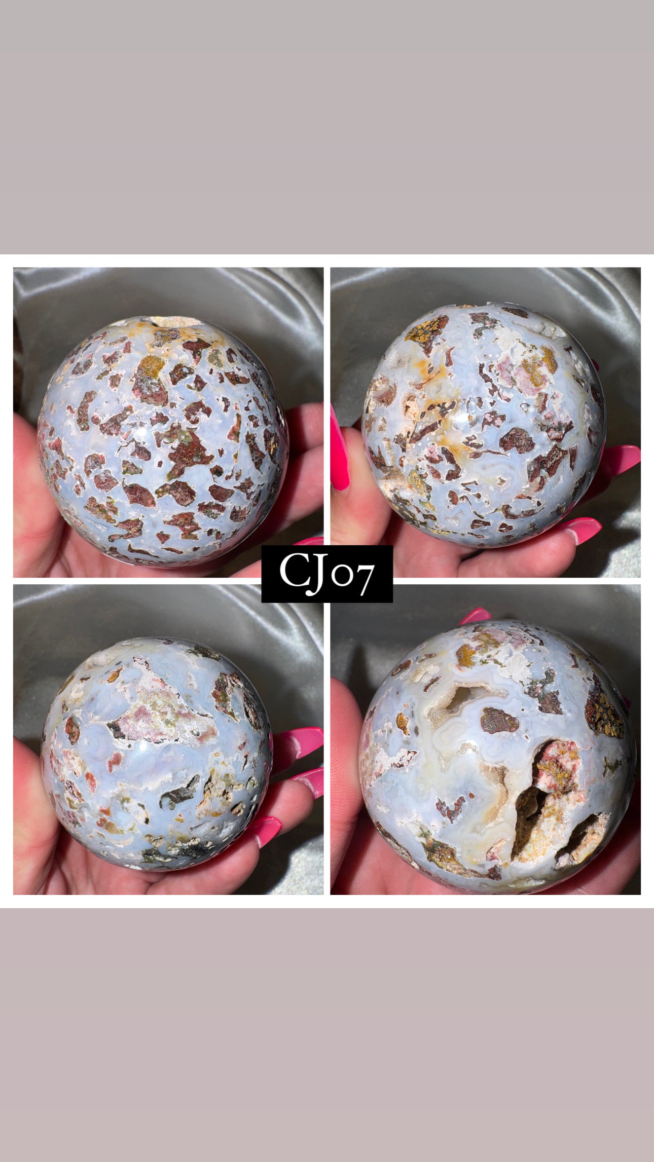 Cosmic Ocean Jasper Sphere