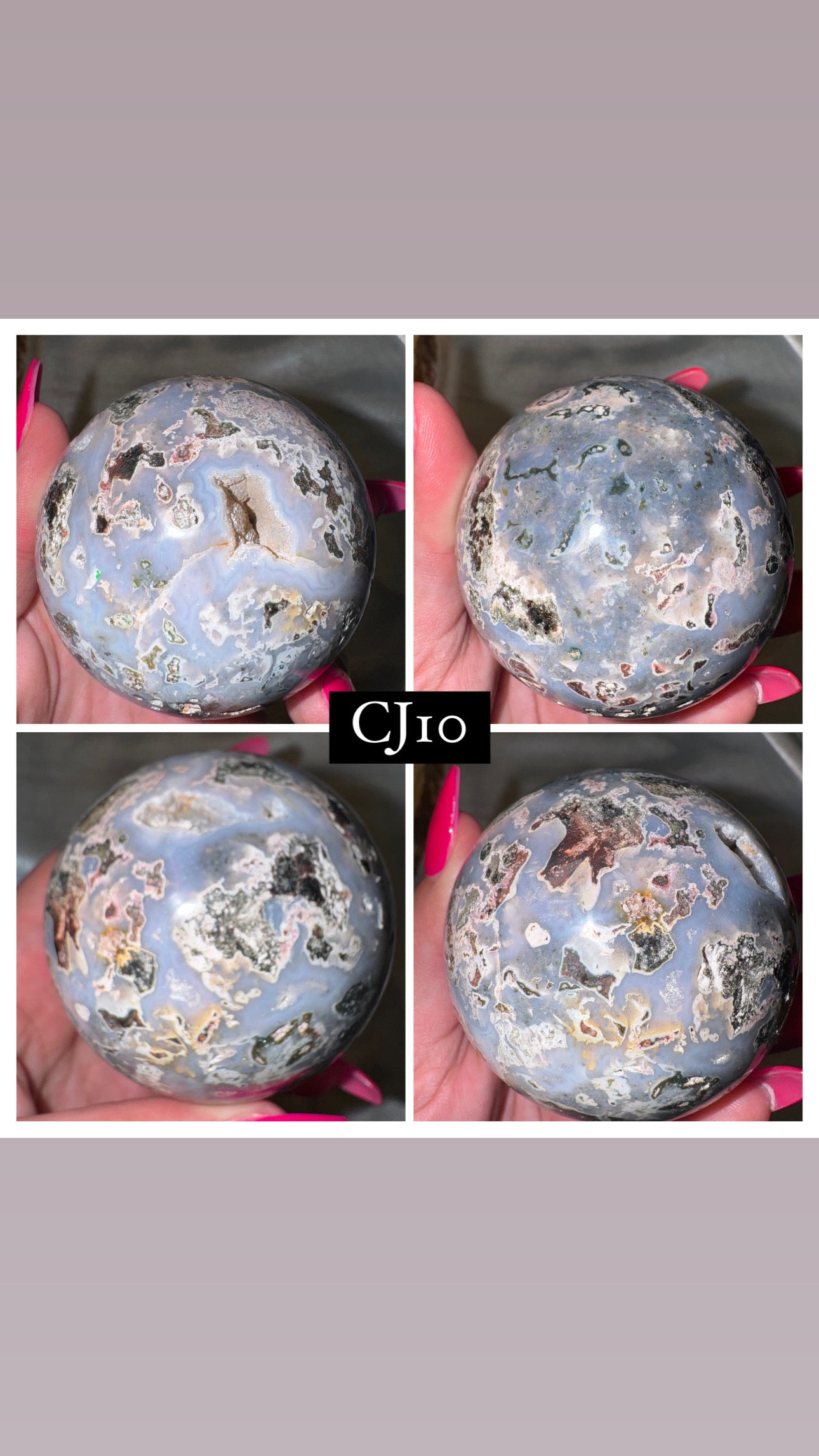 Cosmic Ocean Jasper Sphere