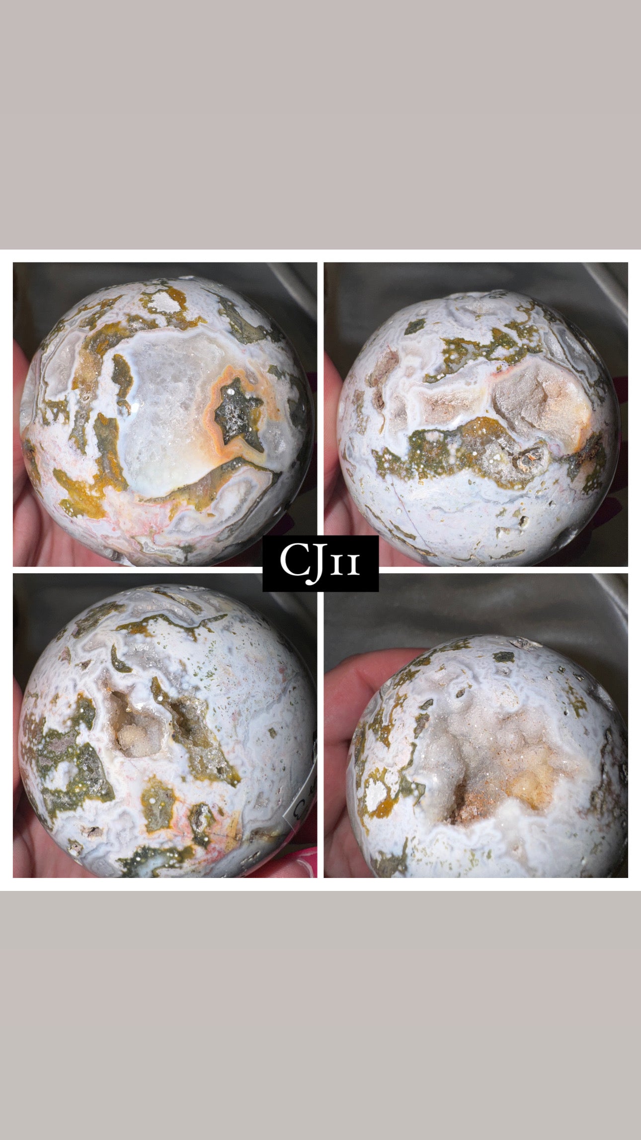 Cosmic Ocean Jasper Sphere