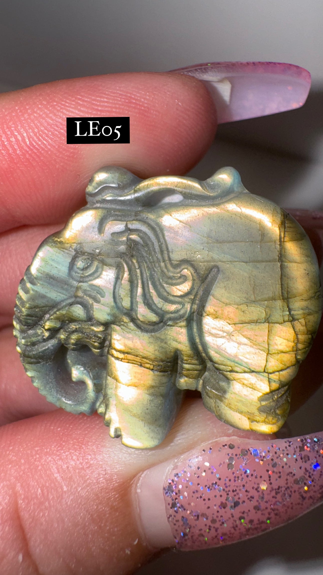 Labradorite Elephant