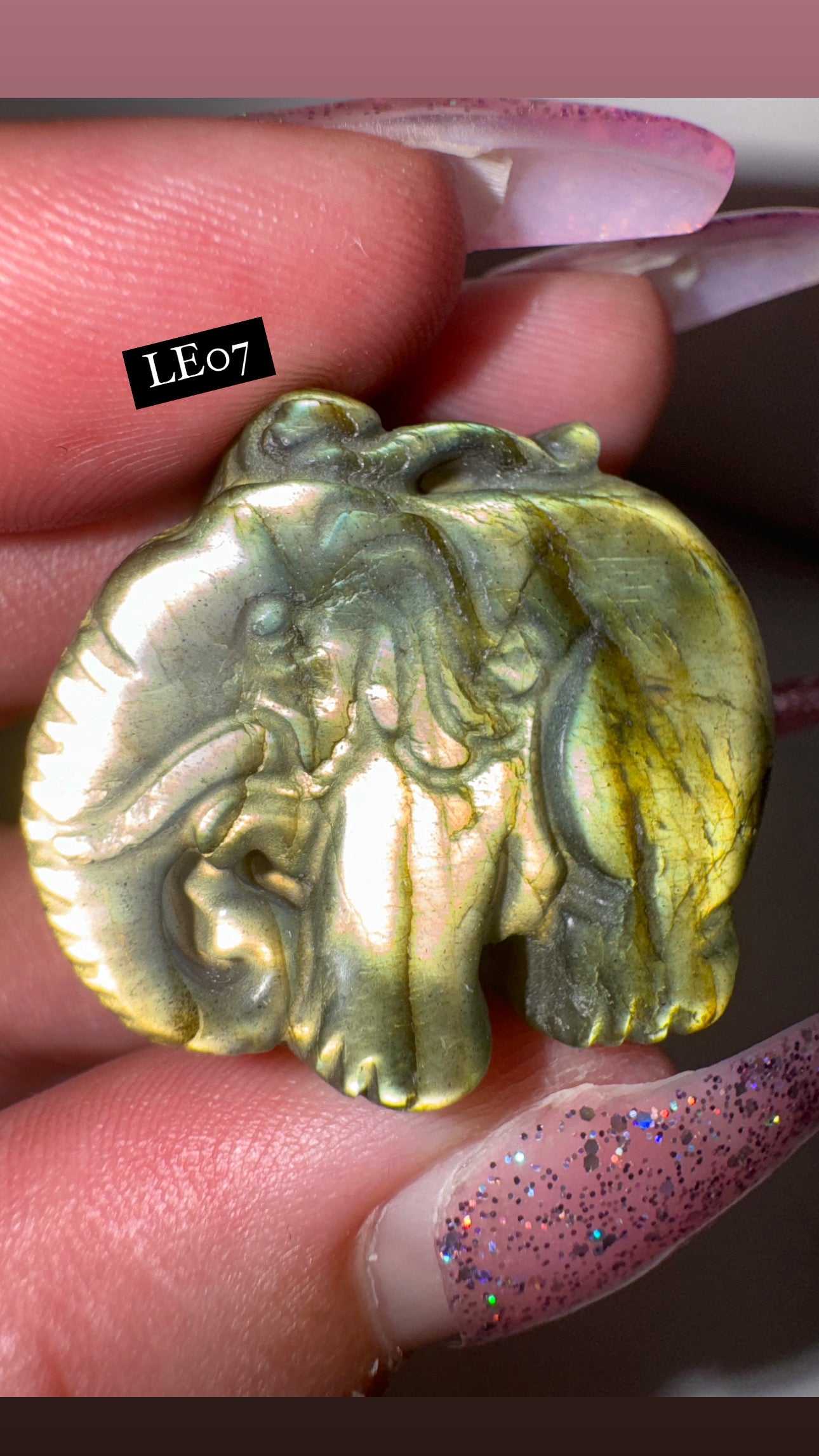 Labradorite Elephant