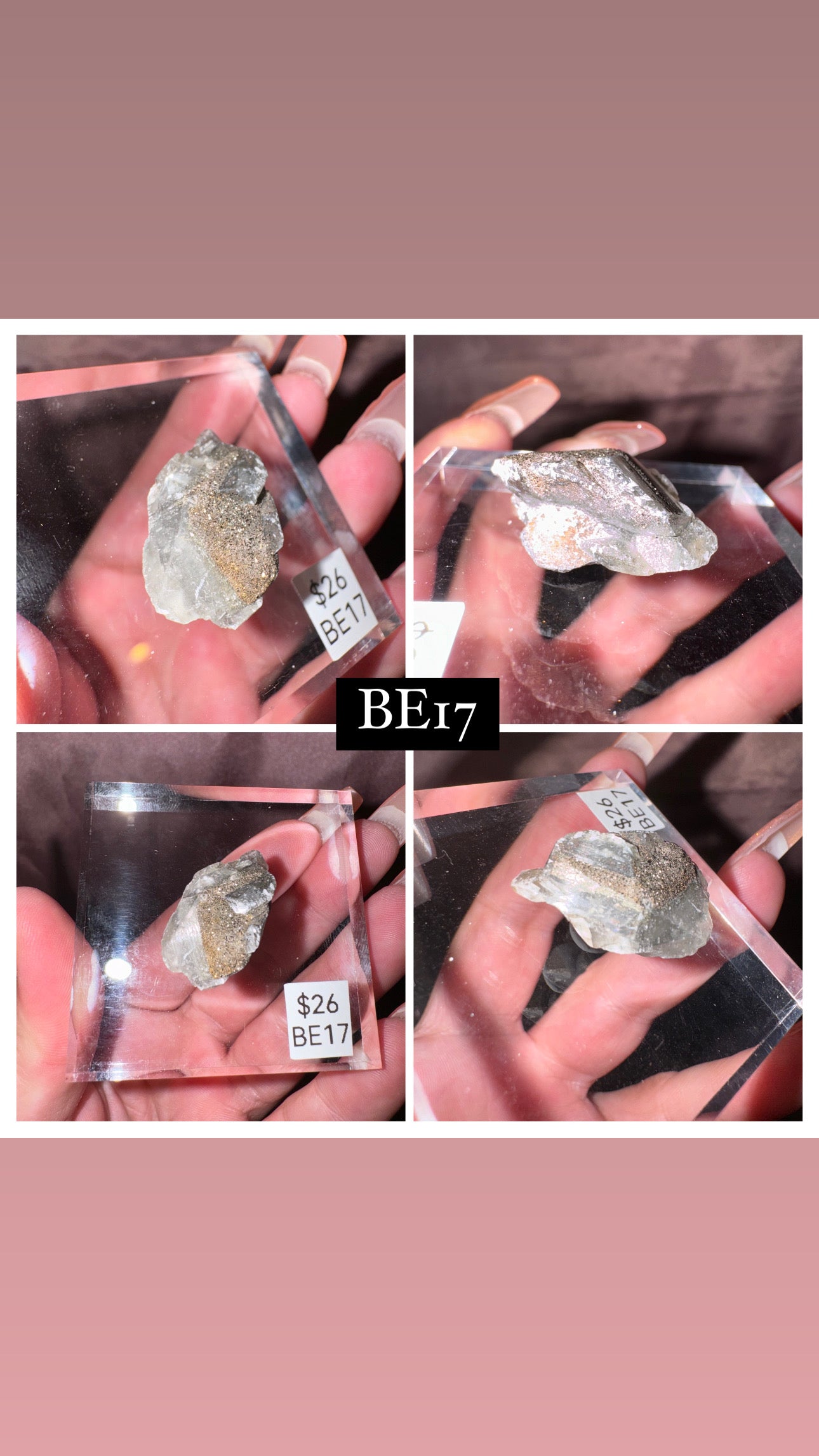 Rare “Mercedes Benz” Calcite Specimen (Choose your own!)