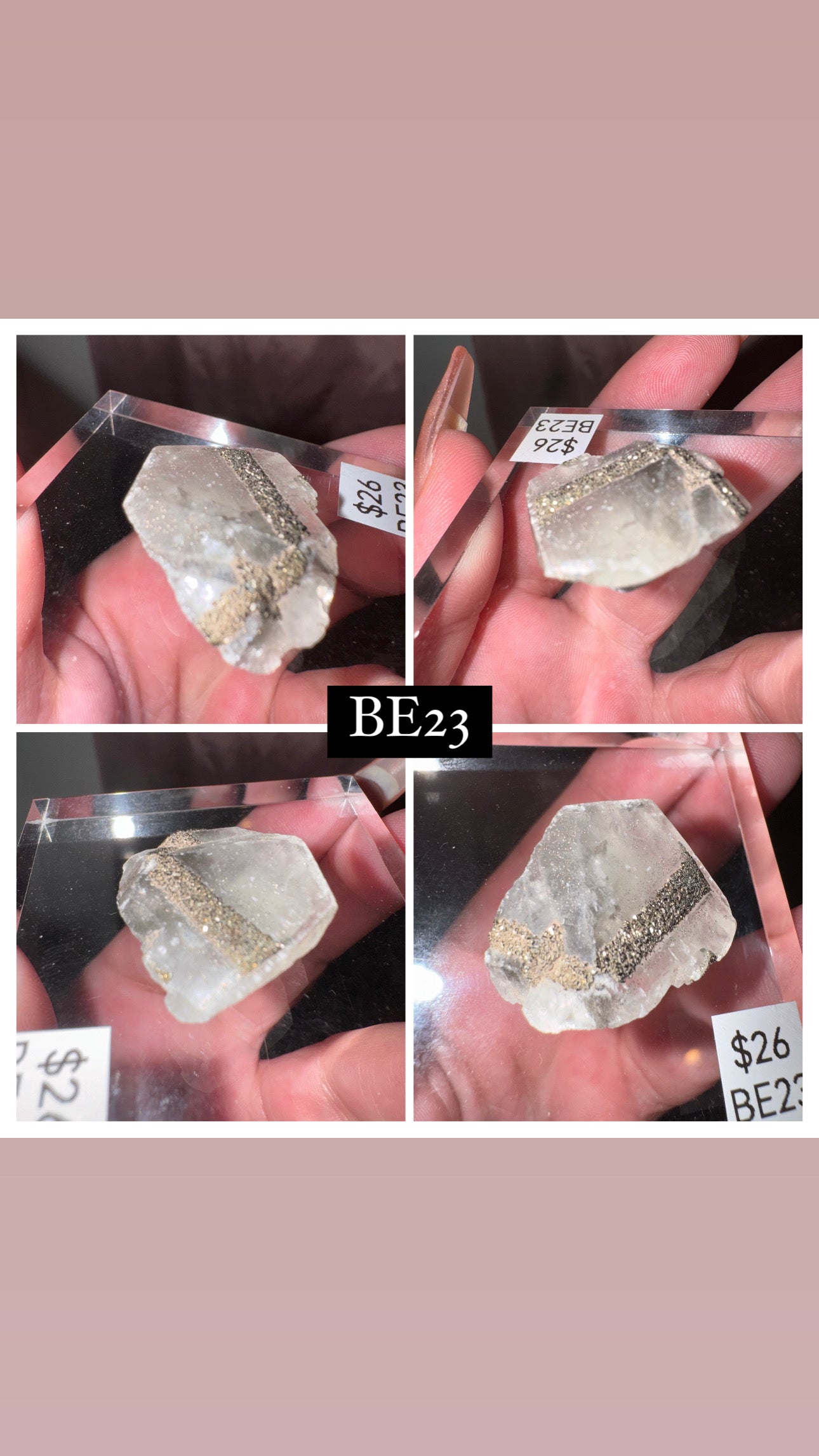 Rare “Mercedes Benz” Calcite Specimen (Choose your own!)