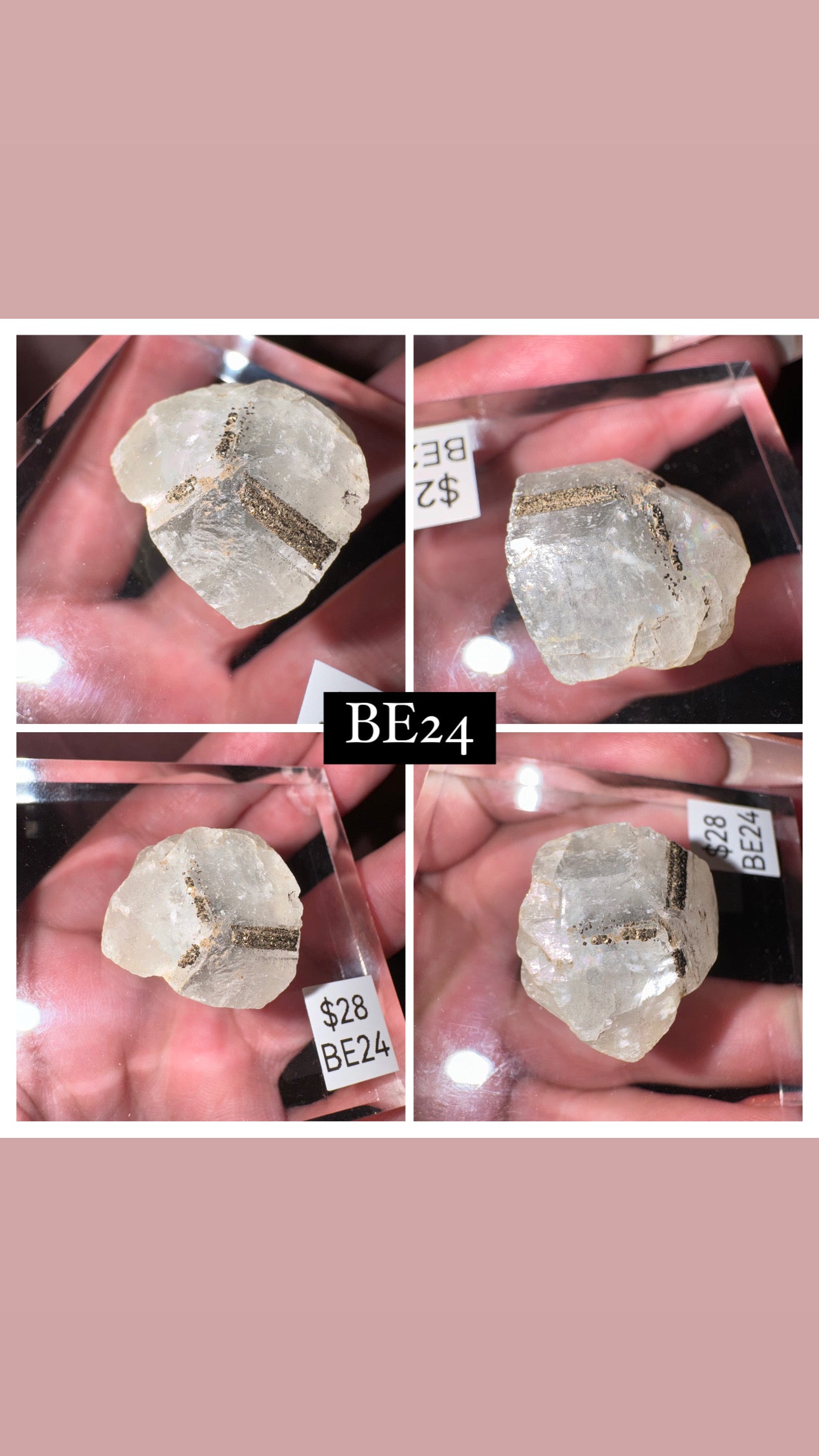 Rare “Mercedes Benz” Calcite Specimen (Choose your own!)