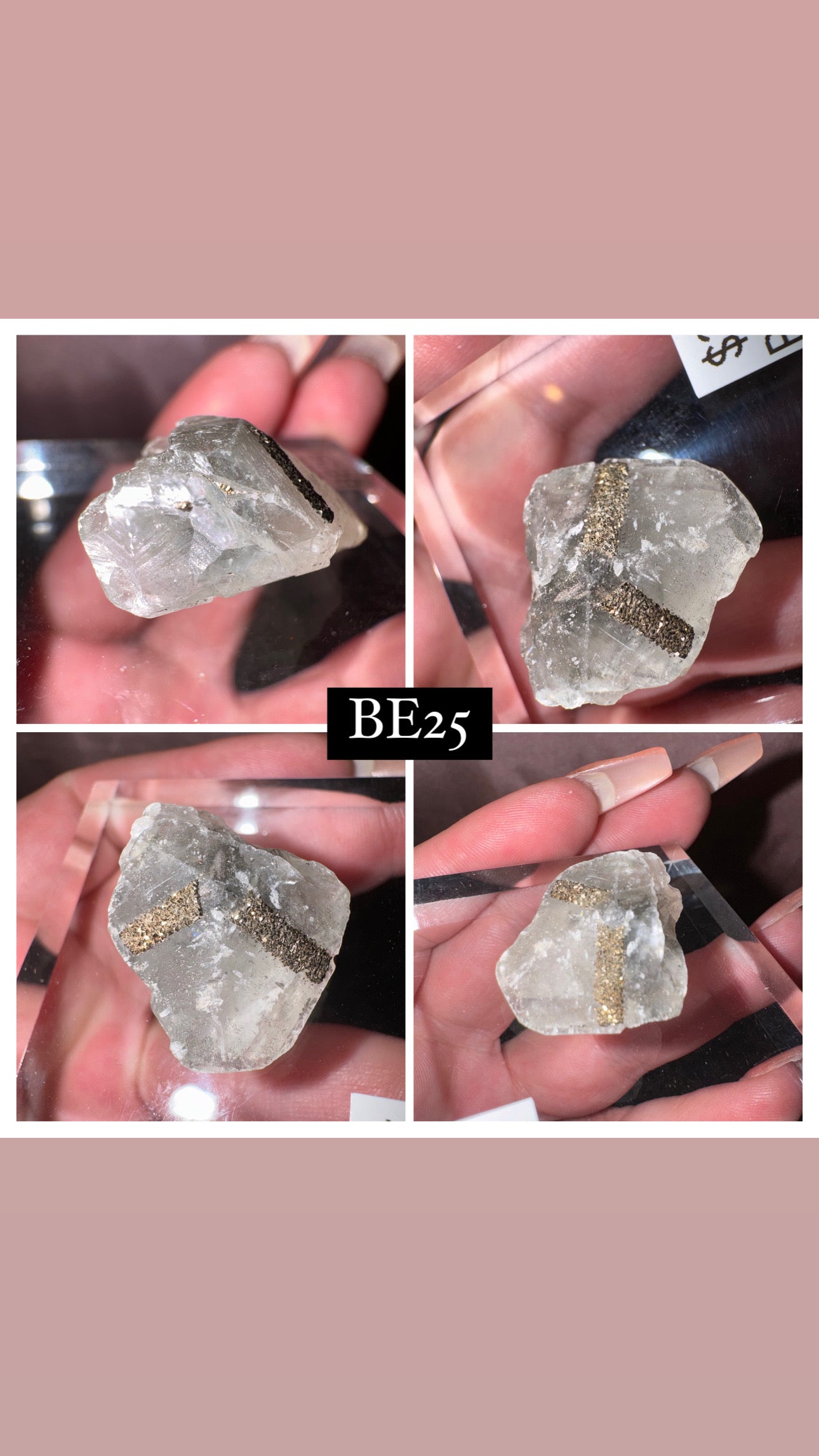 Rare “Mercedes Benz” Calcite Specimen (Choose your own!)