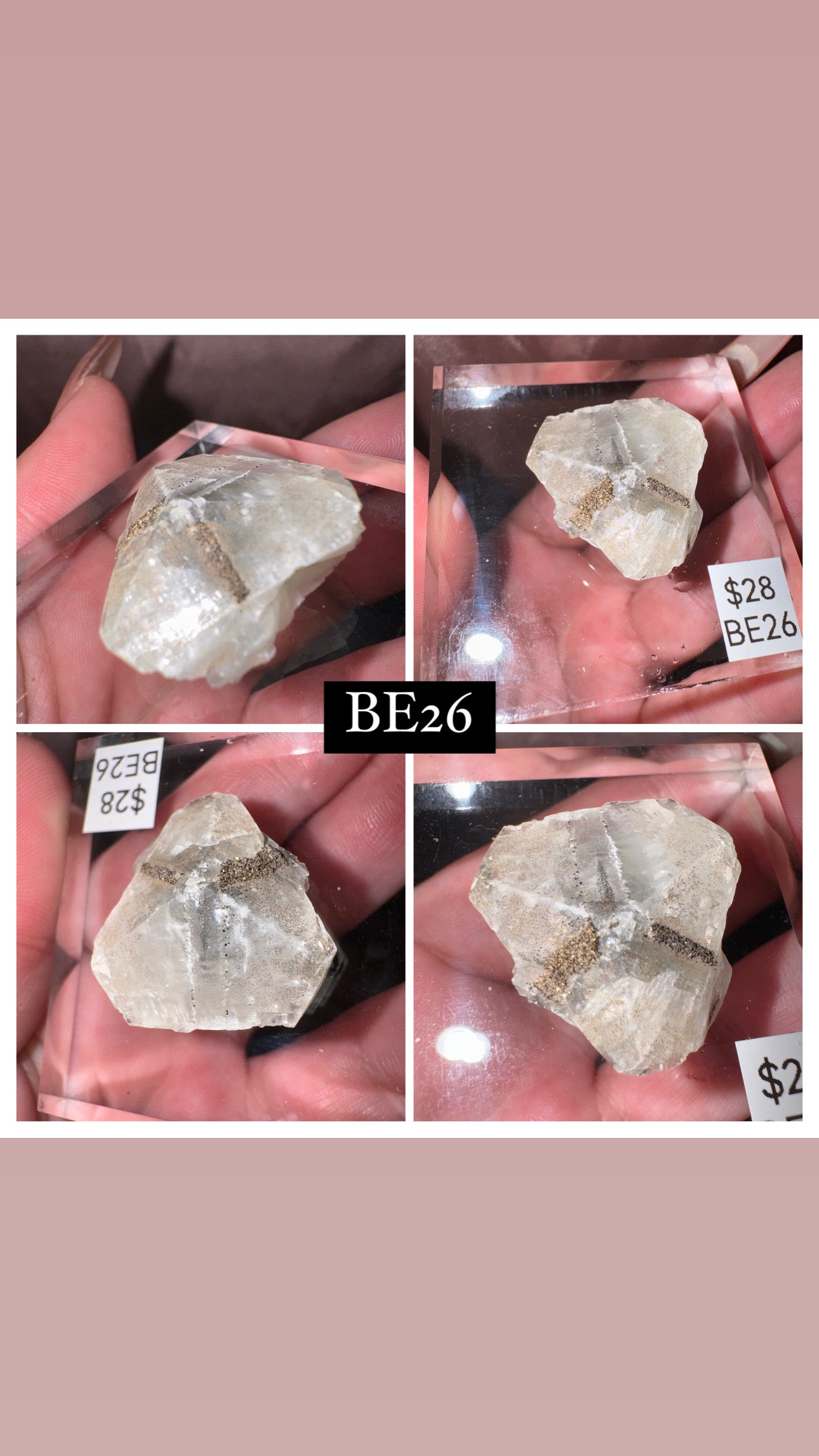 Rare “Mercedes Benz” Calcite Specimen (Choose your own!)