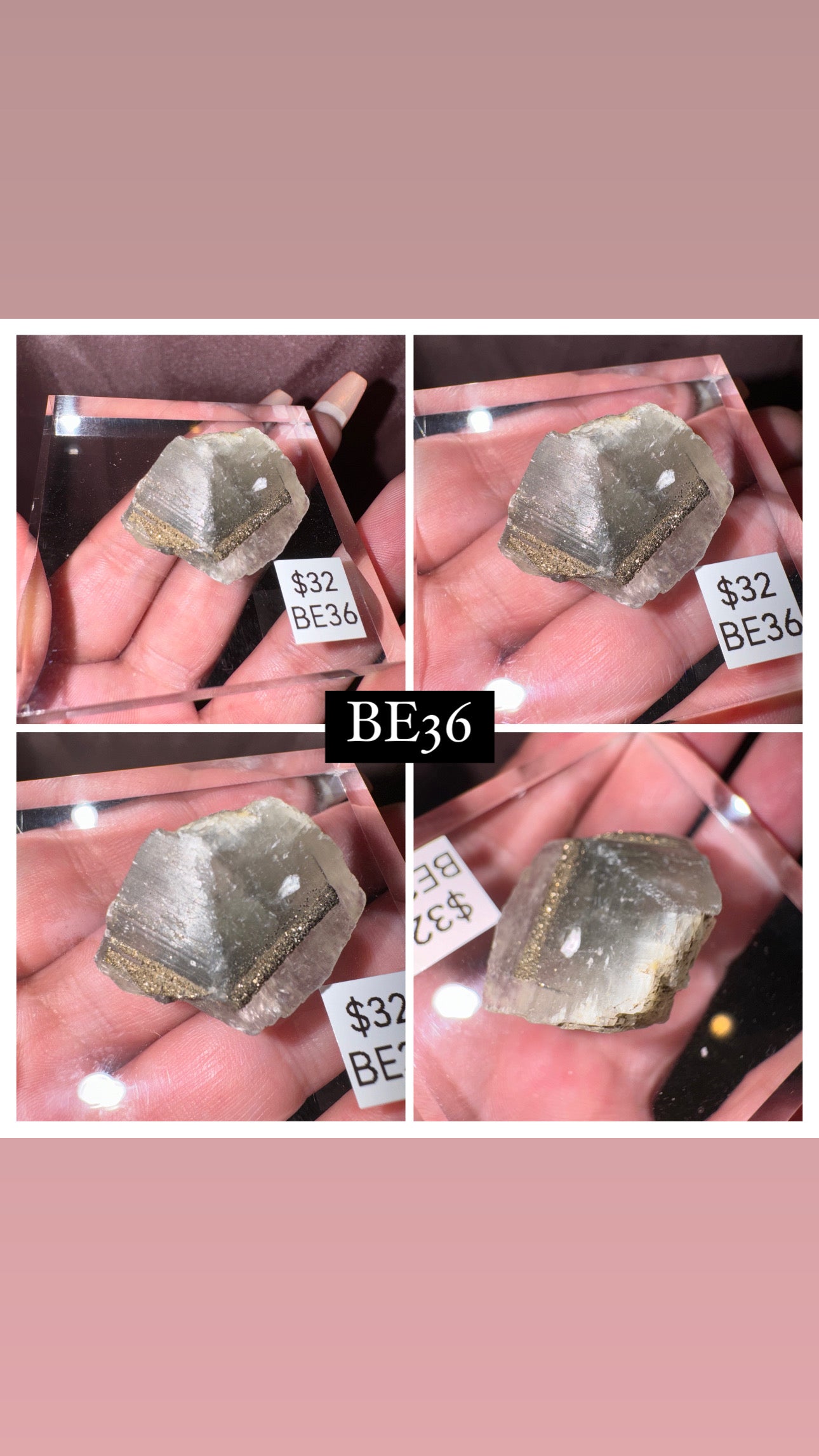 Rare “Mercedes Benz” Calcite Specimen (Choose your own!)