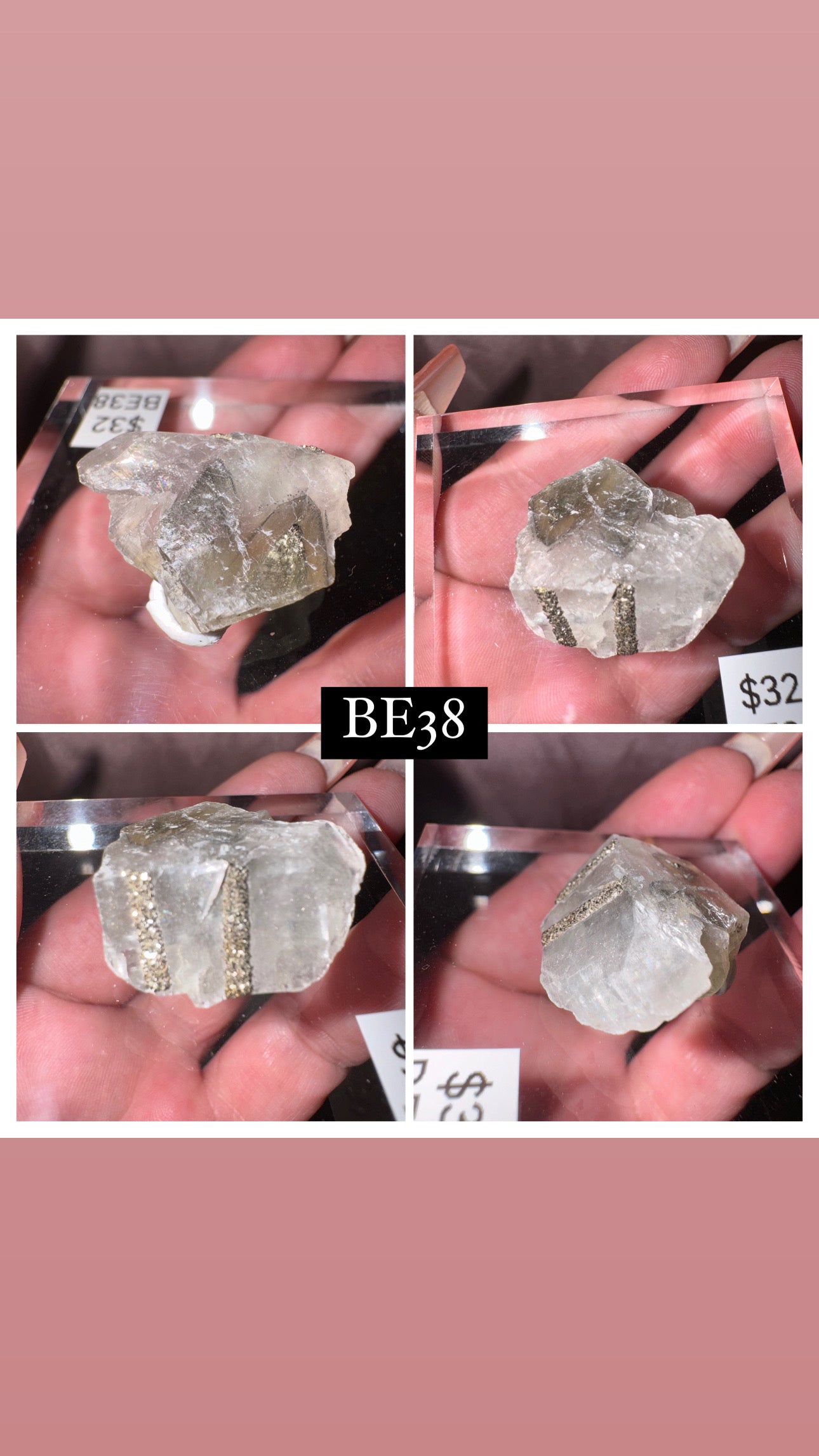 Rare “Mercedes Benz” Calcite Specimen (Choose your own!)