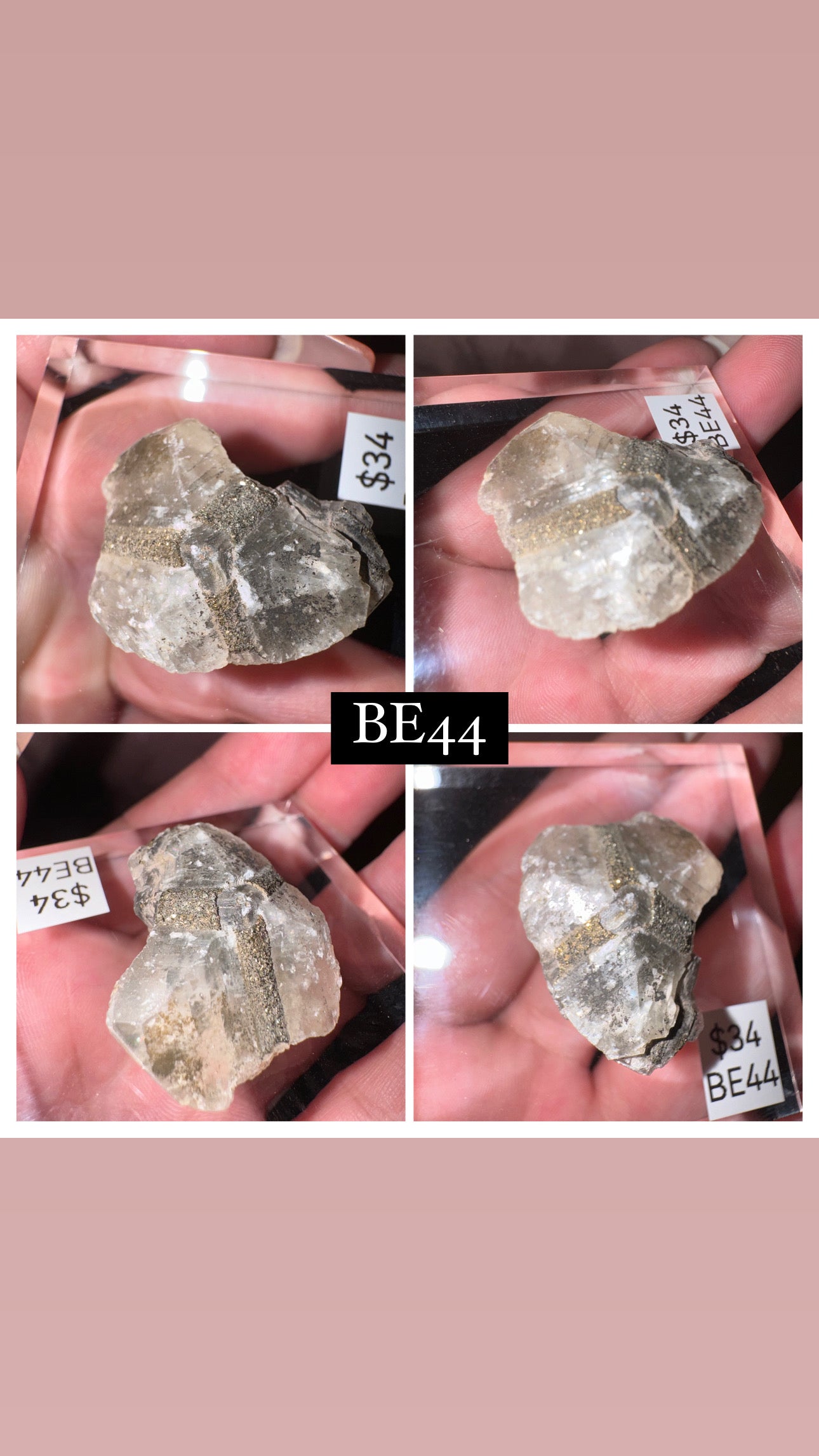 Rare “Mercedes Benz” Calcite Specimen (Choose your own!)