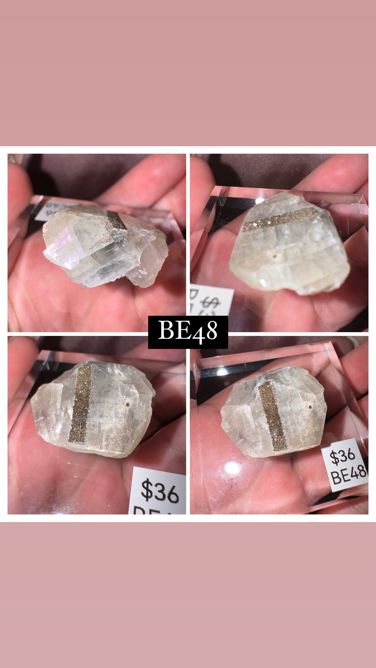 Rare “Mercedes Benz” Calcite Specimen (Choose your own!)