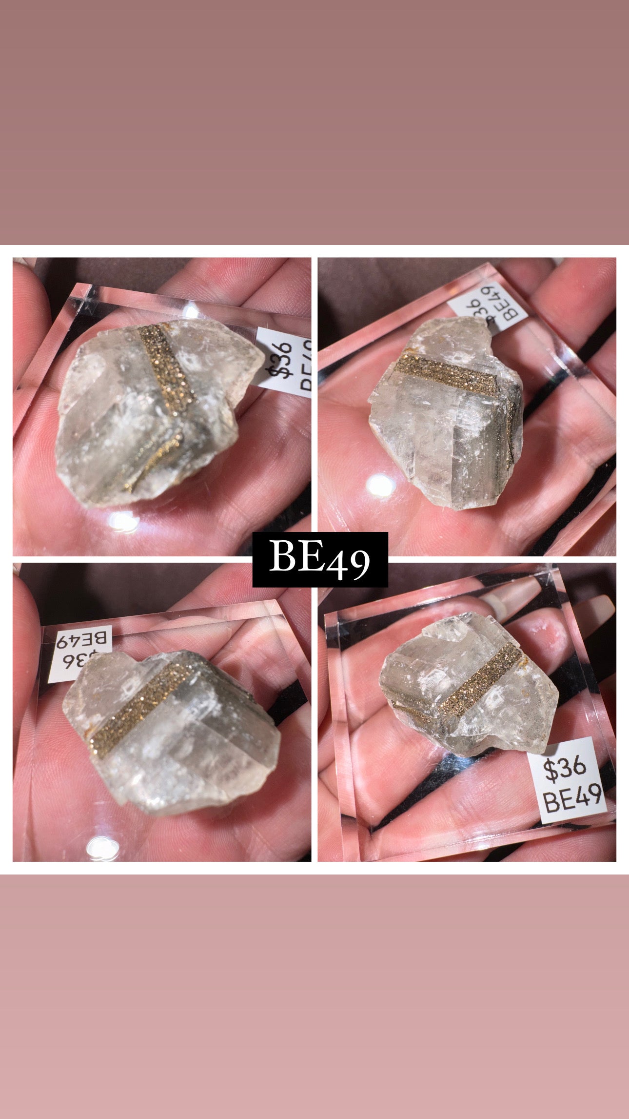 Rare “Mercedes Benz” Calcite Specimen (Choose your own!)