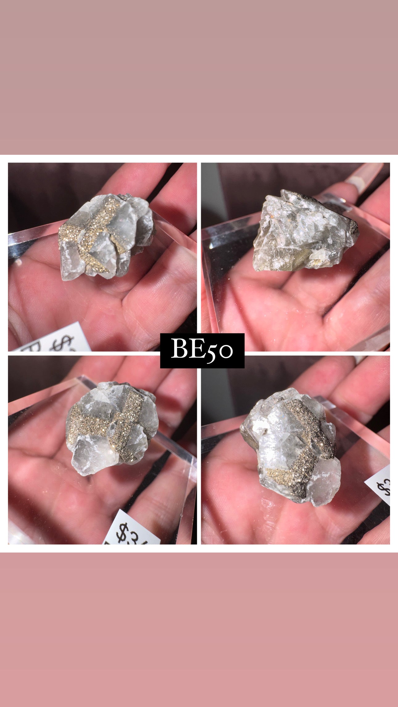 Rare “Mercedes Benz” Calcite Specimen (Choose your own!)