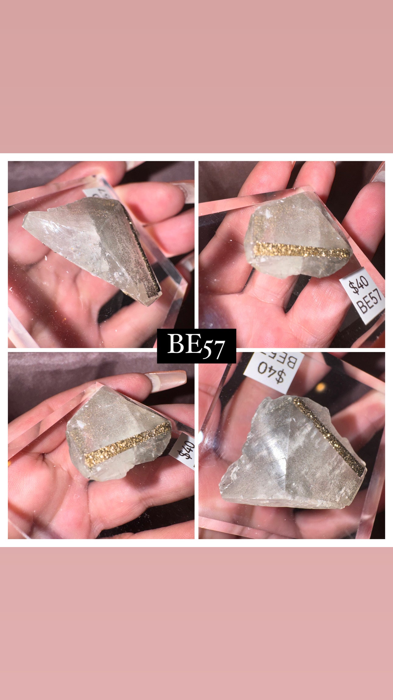 Rare “Mercedes Benz” Calcite Specimen (Choose your own!)