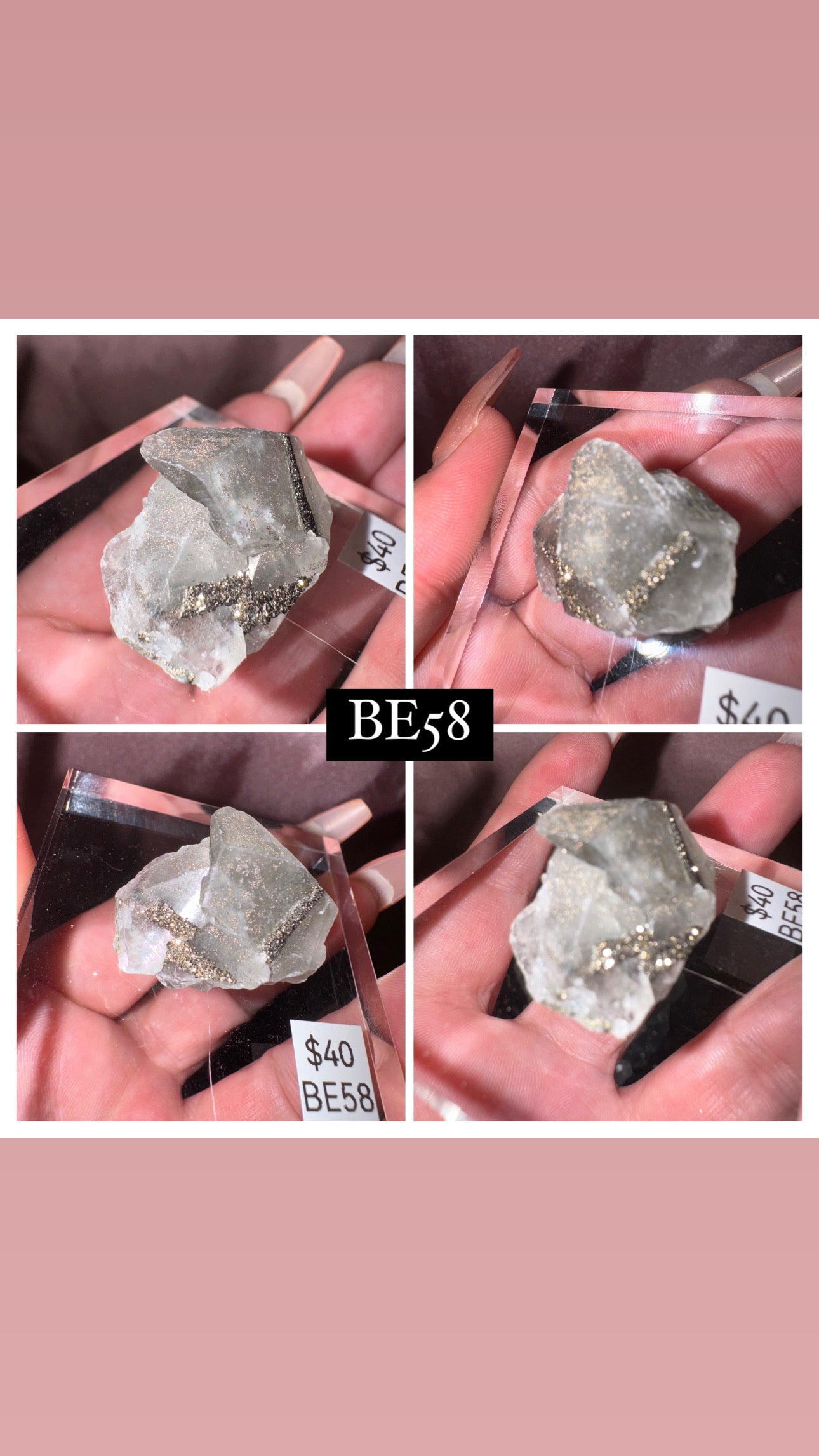 Rare “Mercedes Benz” Calcite Specimen (Choose your own!)