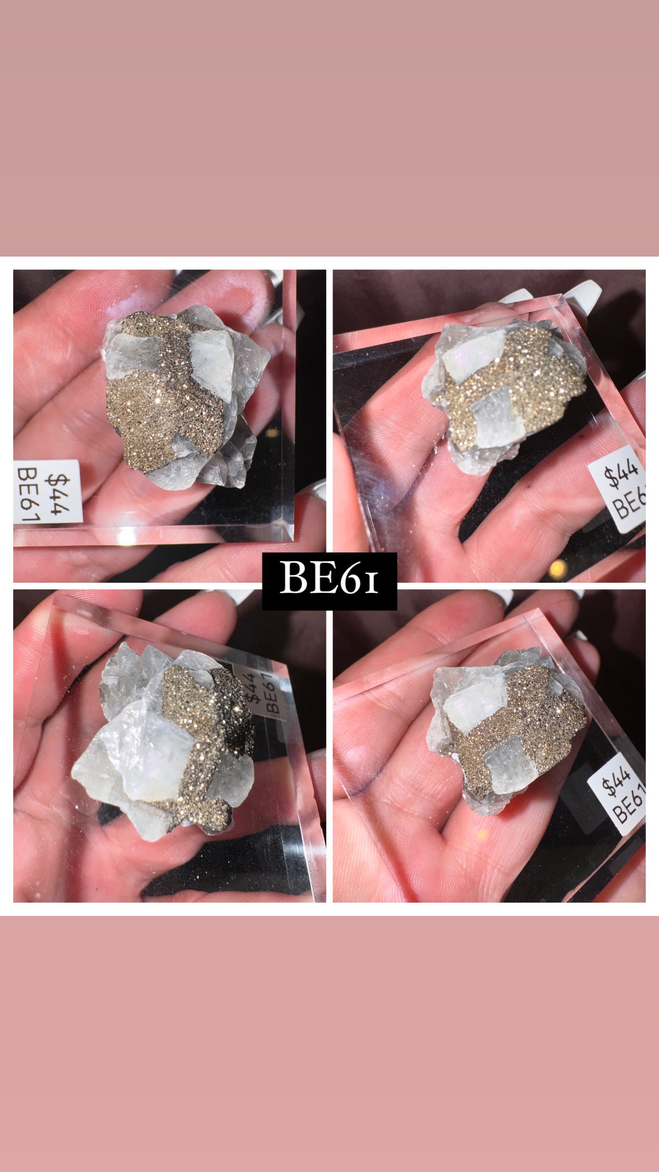 Rare “Mercedes Benz” Calcite Specimen (Choose your own!)