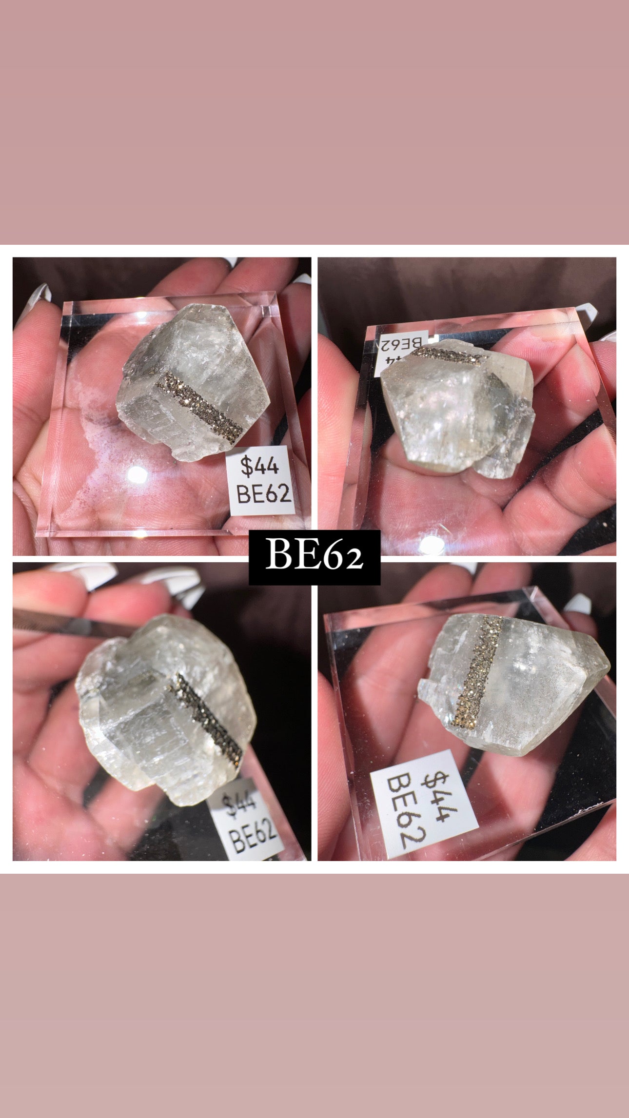 Rare “Mercedes Benz” Calcite Specimen (Choose your own!)