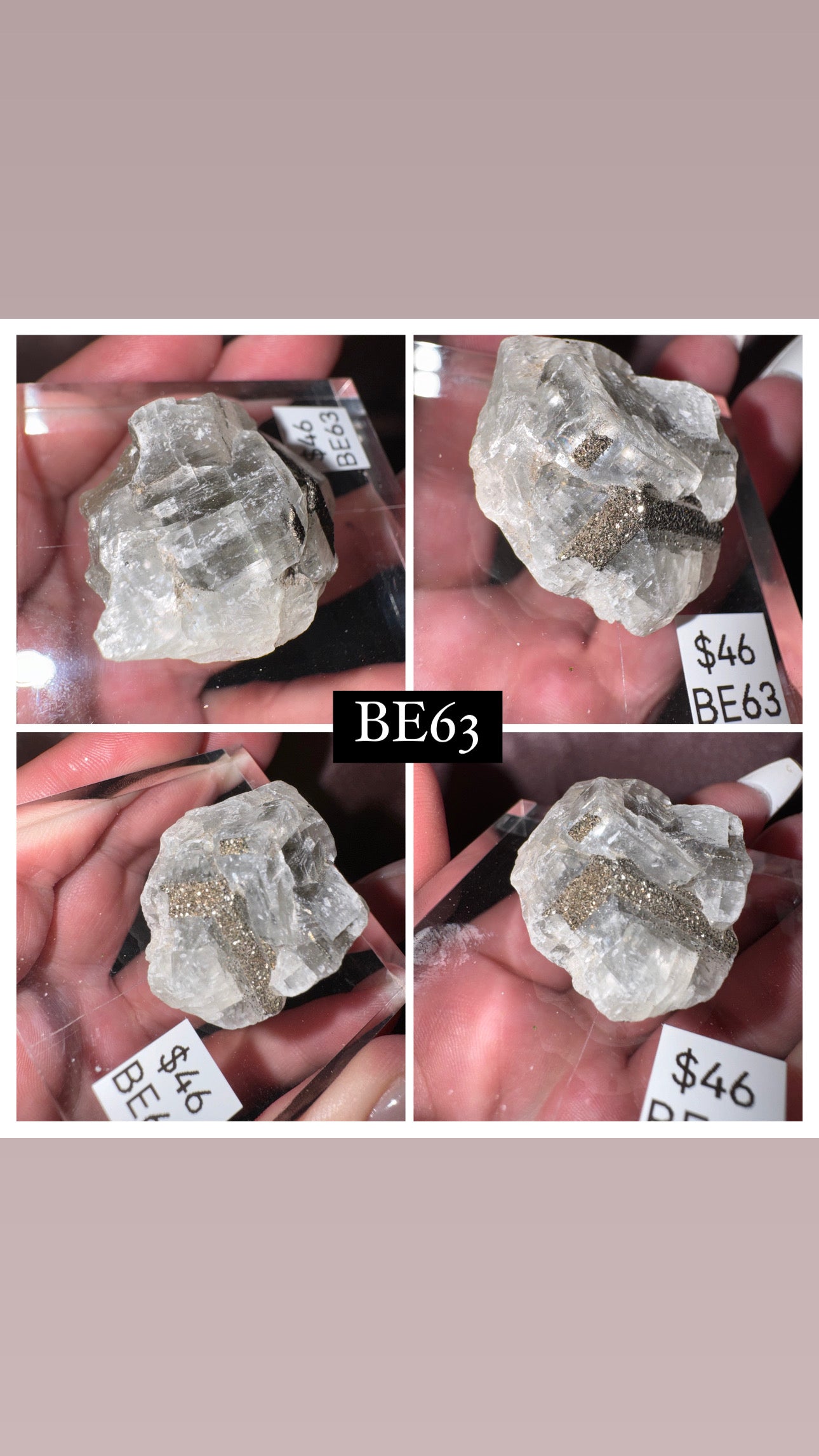 Rare “Mercedes Benz” Calcite Specimen (Choose your own!)