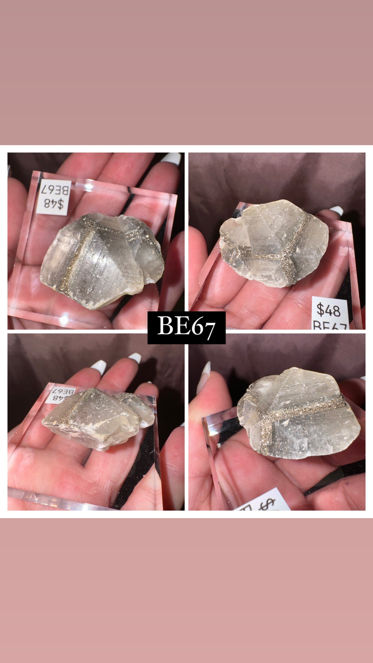 Rare “Mercedes Benz” Calcite Specimen (Choose your own!)