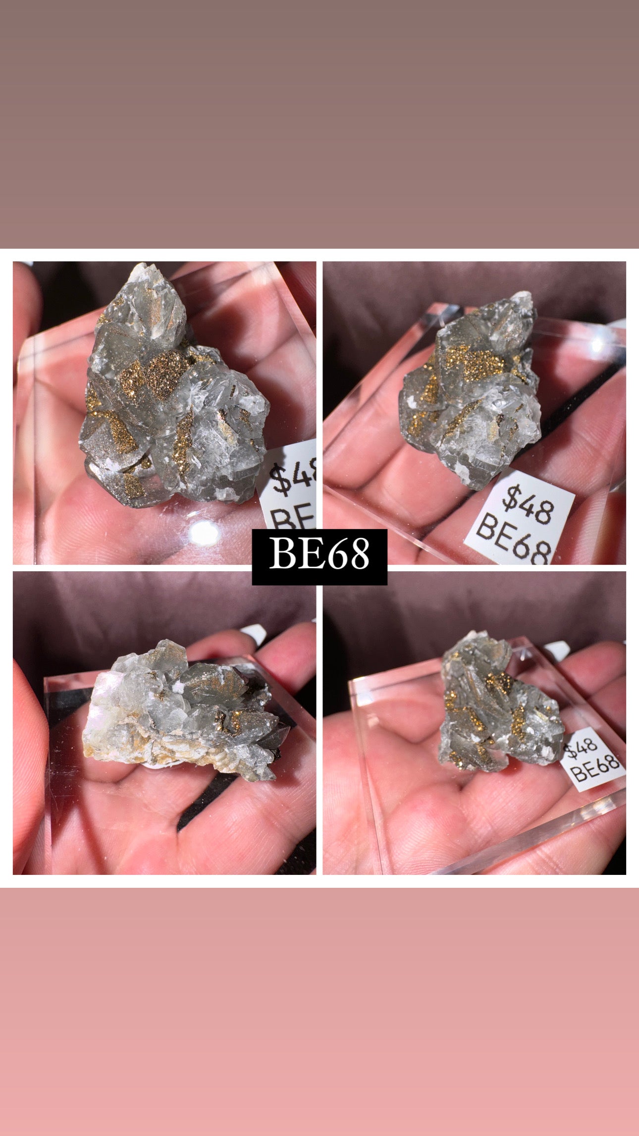 Rare “Mercedes Benz” Calcite Specimen (Choose your own!)