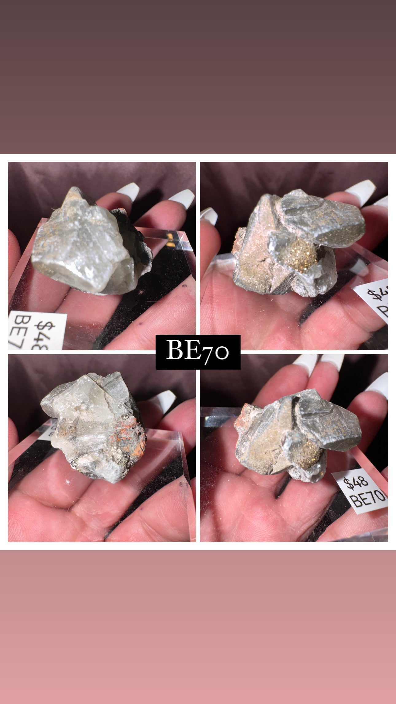 Rare “Mercedes Benz” Calcite Specimen (Choose your own!)