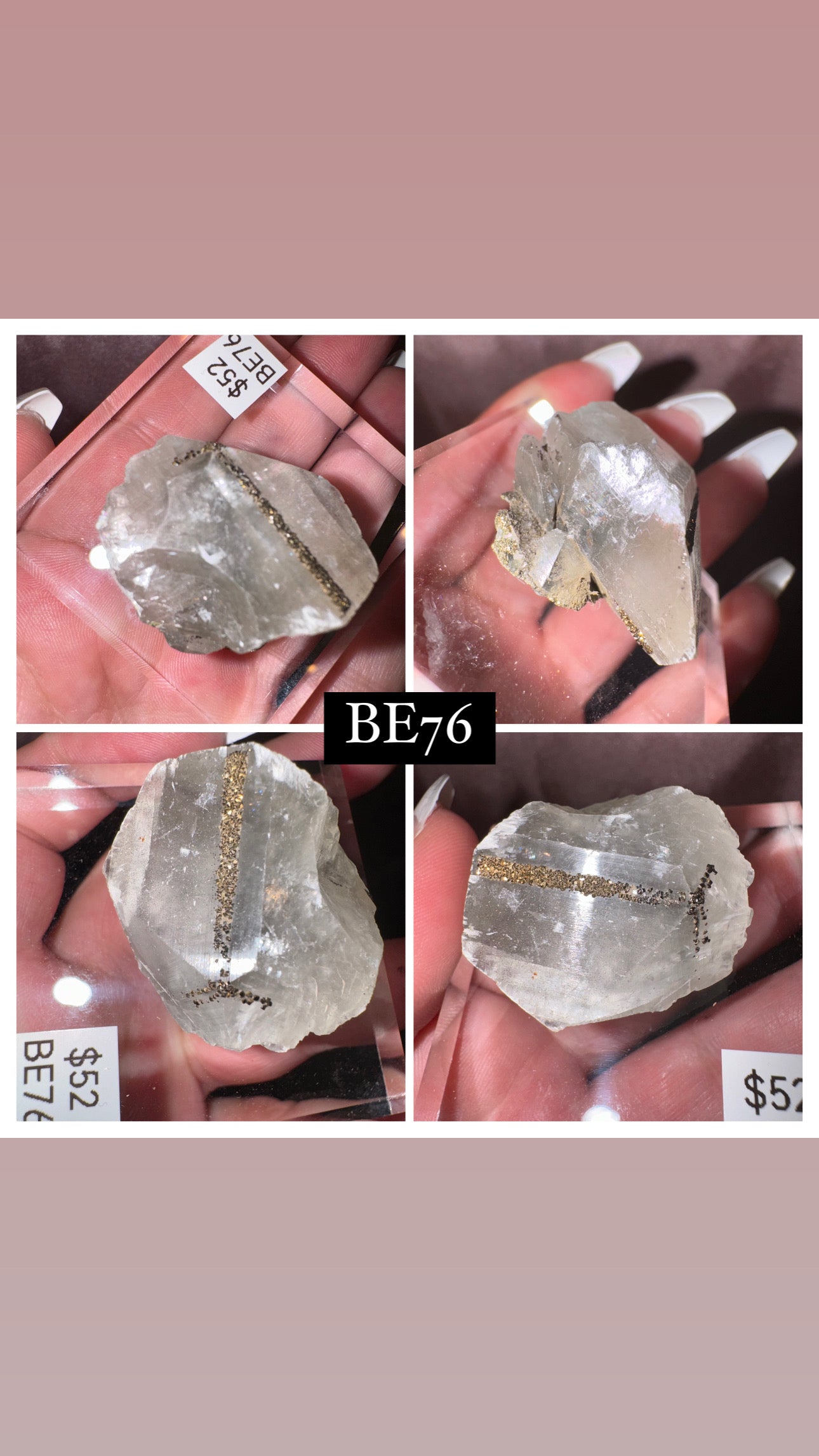 Rare “Mercedes Benz” Calcite Specimen (Choose your own!)