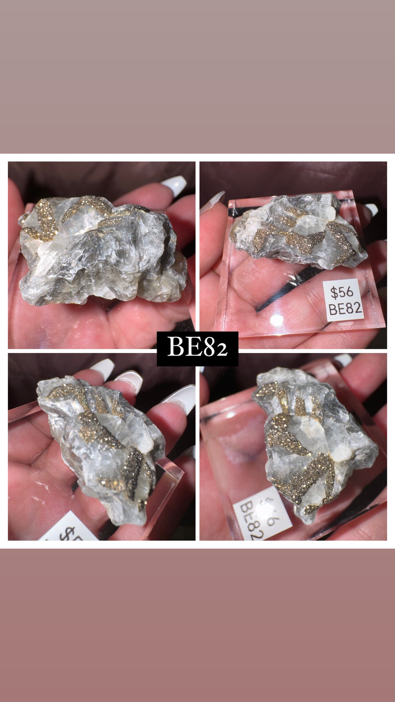 Rare “Mercedes Benz” Calcite Specimen (Choose your own!)