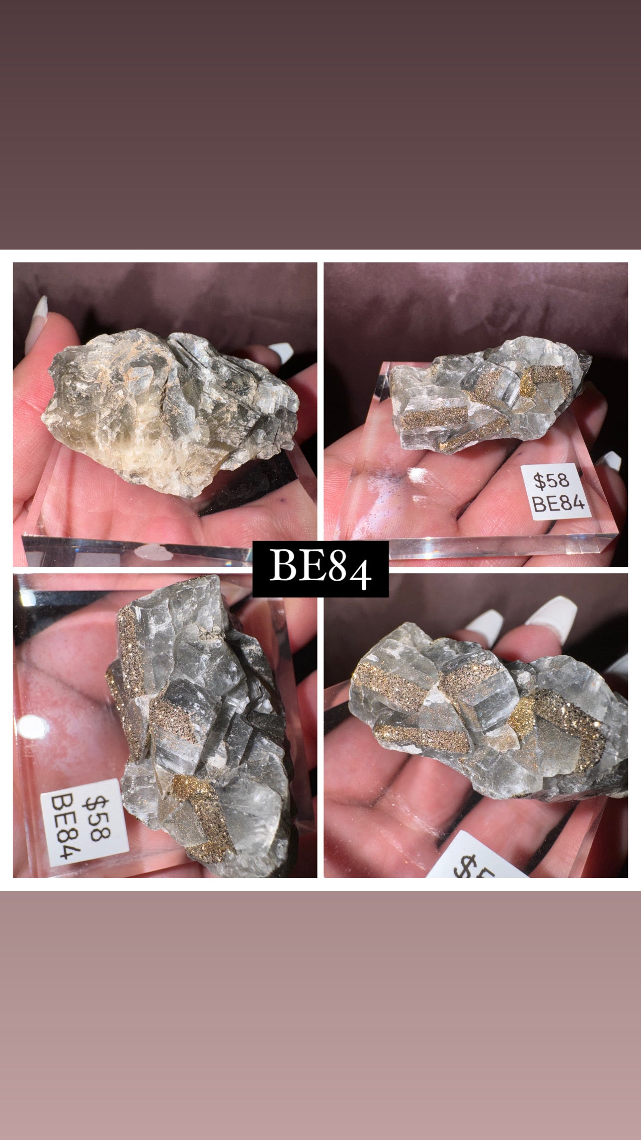 Rare “Mercedes Benz” Calcite Specimen (Choose your own!)