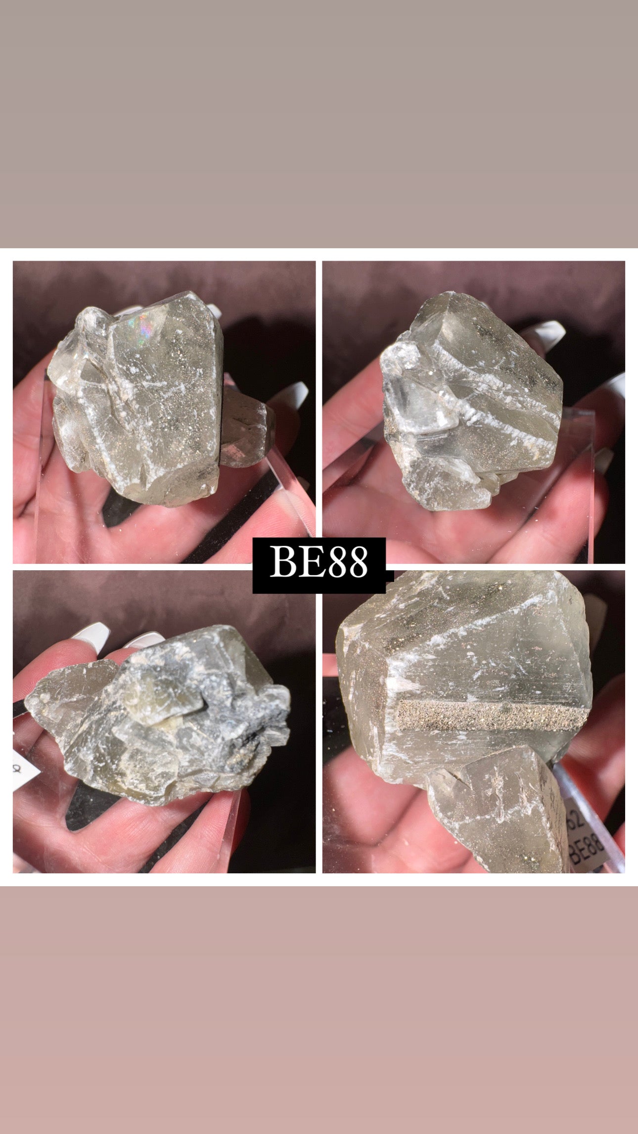 Rare “Mercedes Benz” Calcite Specimen (Choose your own!)