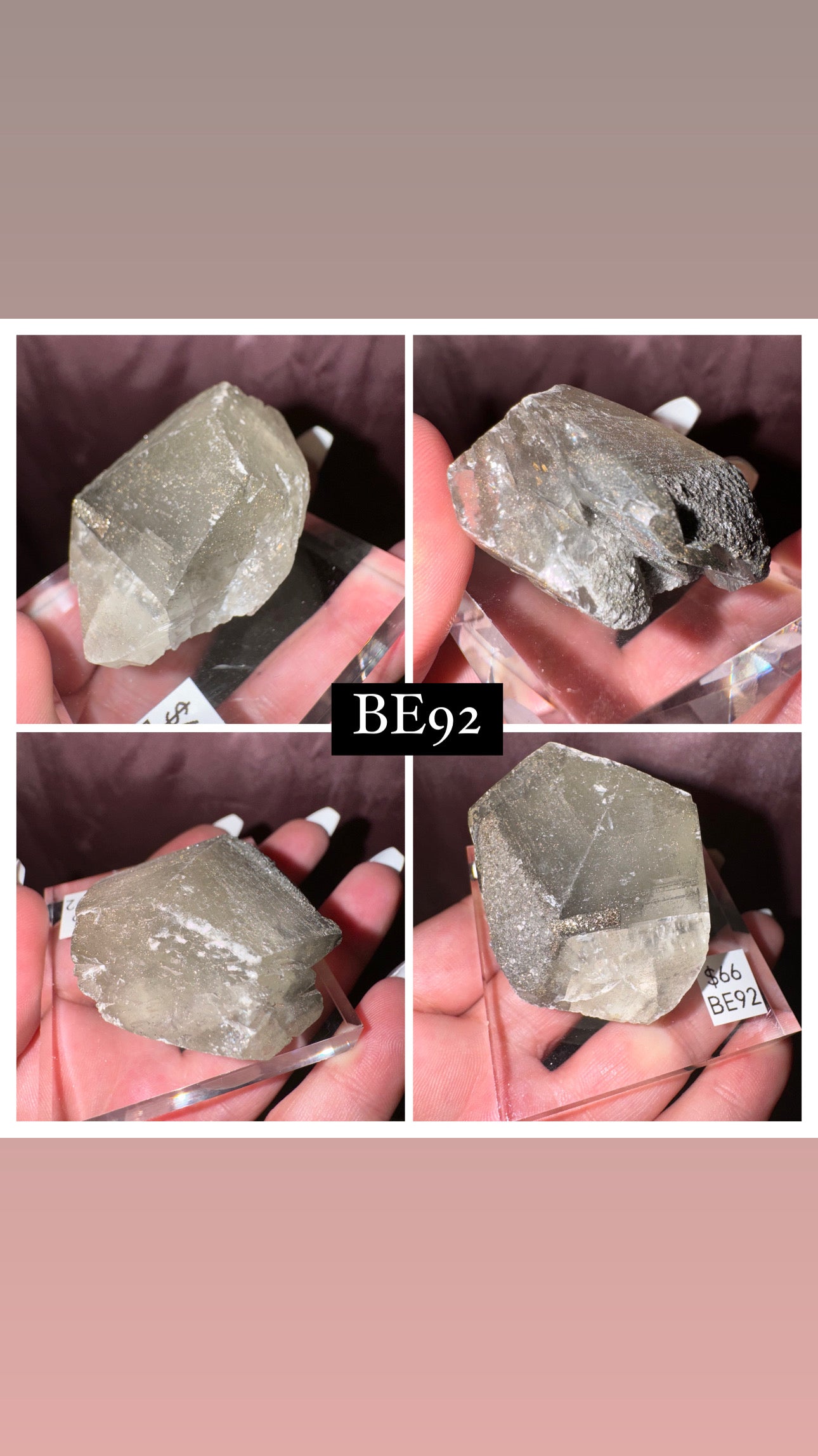 Rare “Mercedes Benz” Calcite Specimen (Choose your own!)