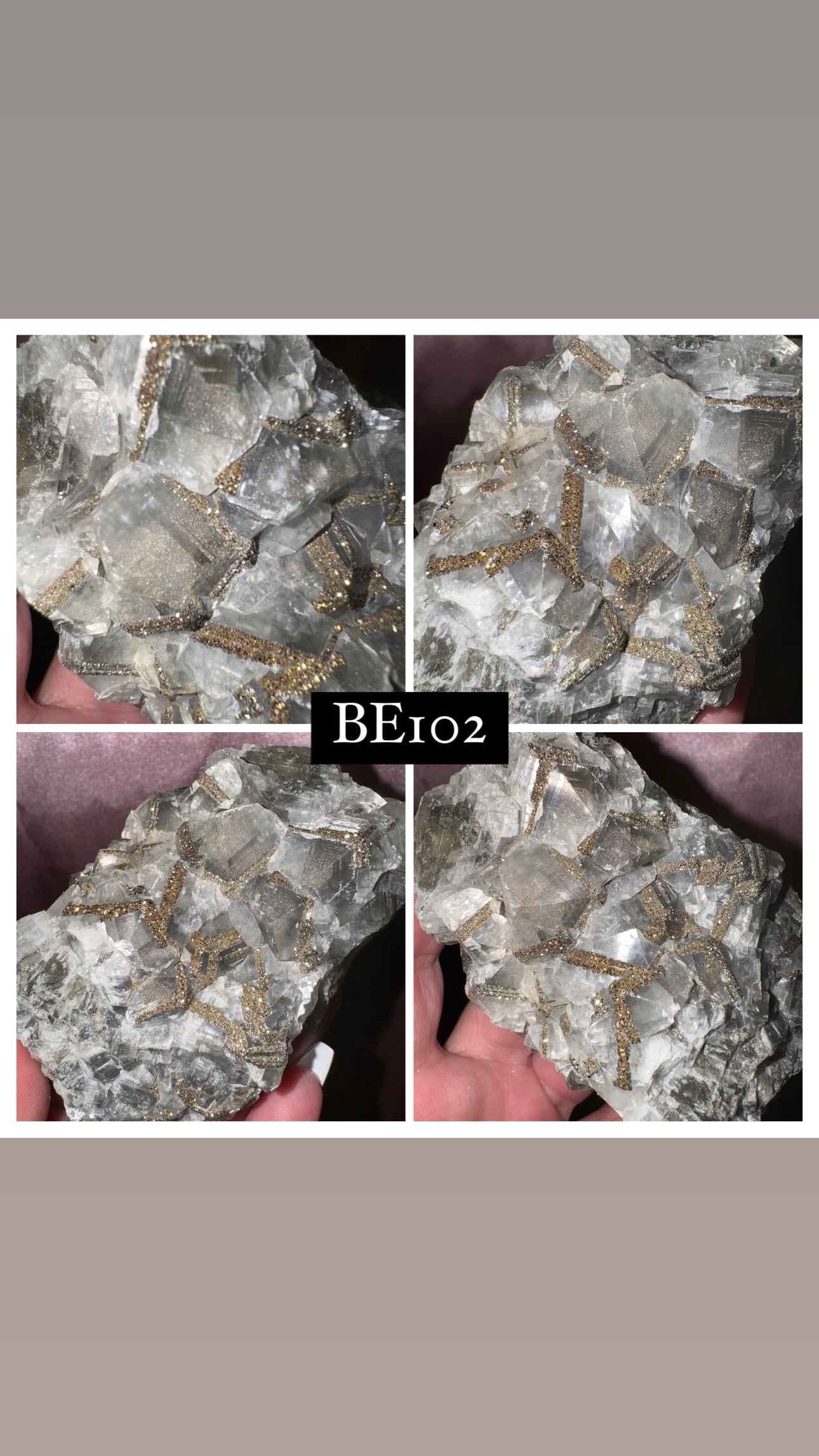 Rare “Mercedes Benz” Calcite Specimen (Choose your own!)