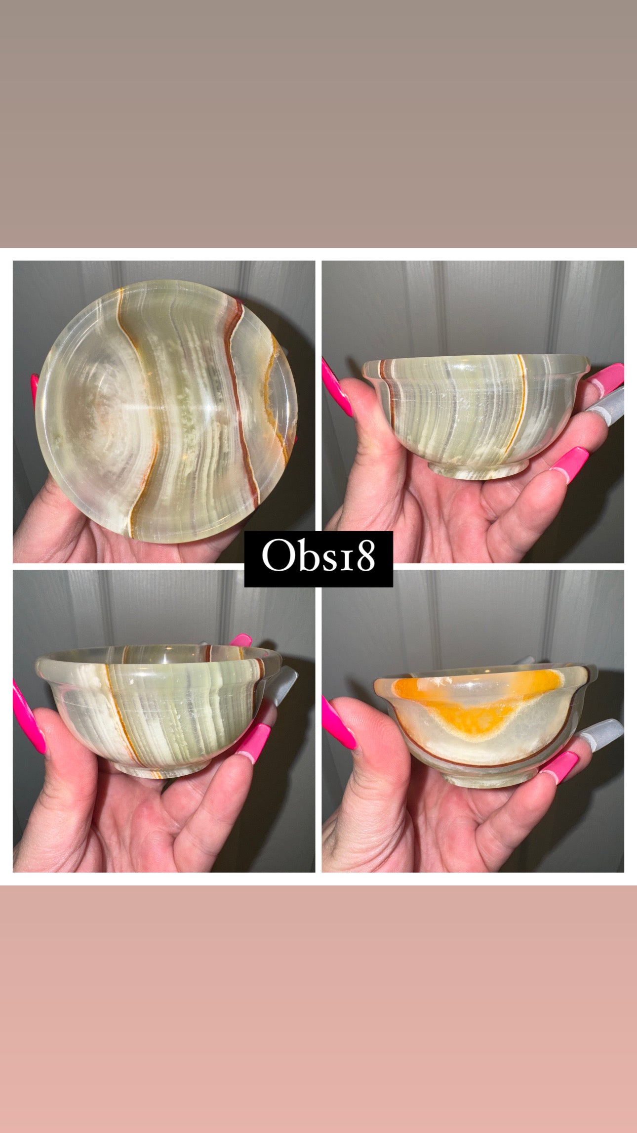 Banded Onyx Small Bowl