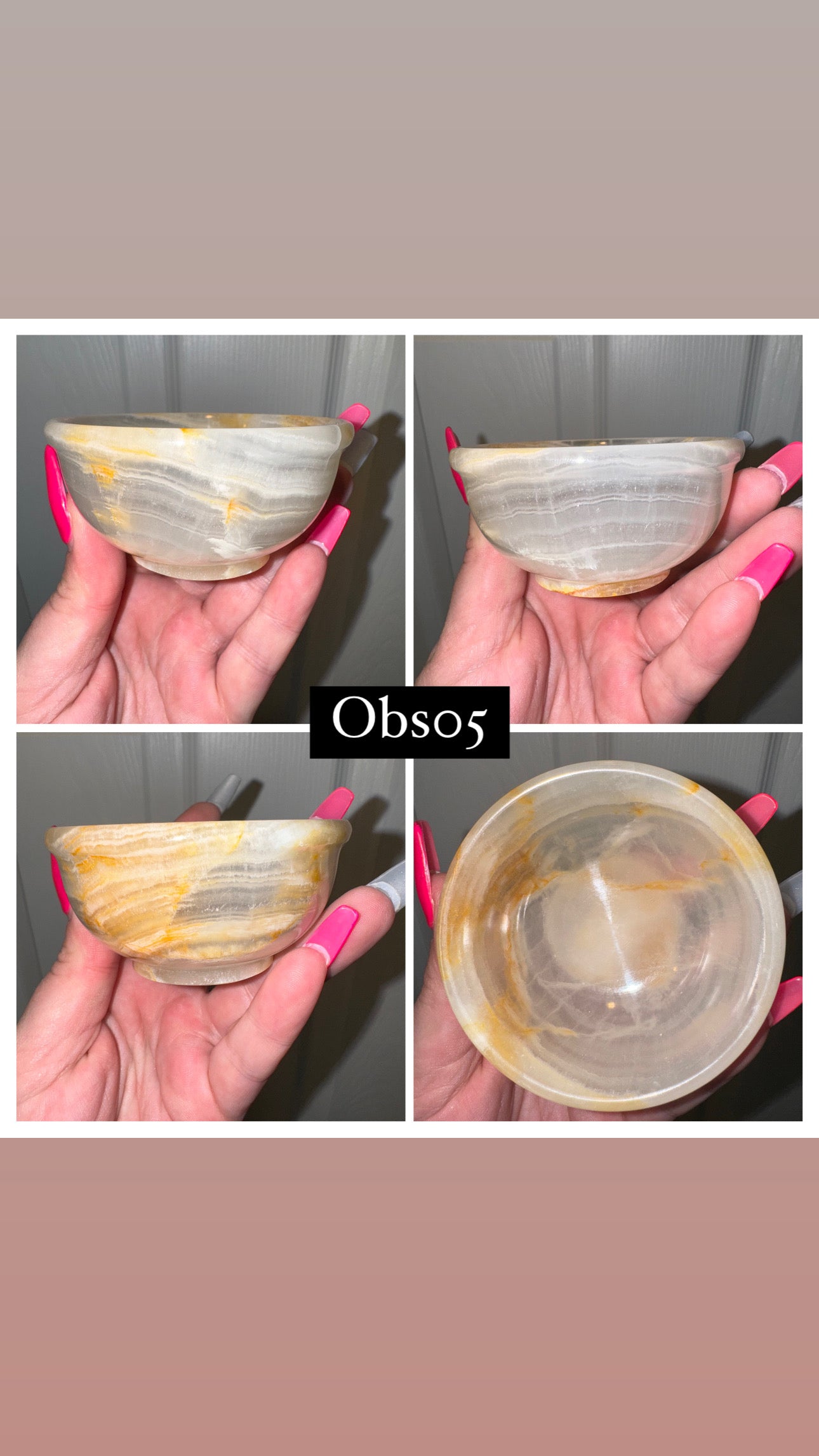 Banded Onyx Small Bowl