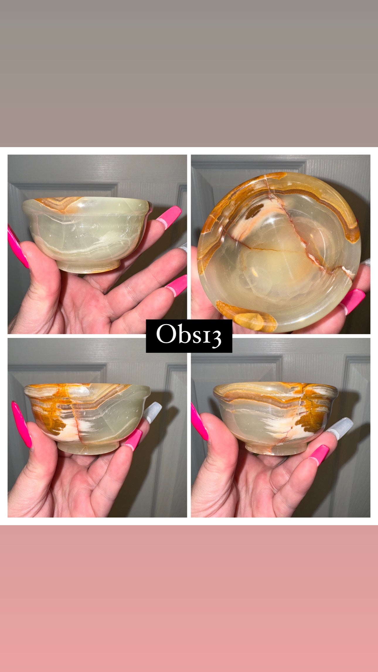 Banded Onyx Small Bowl