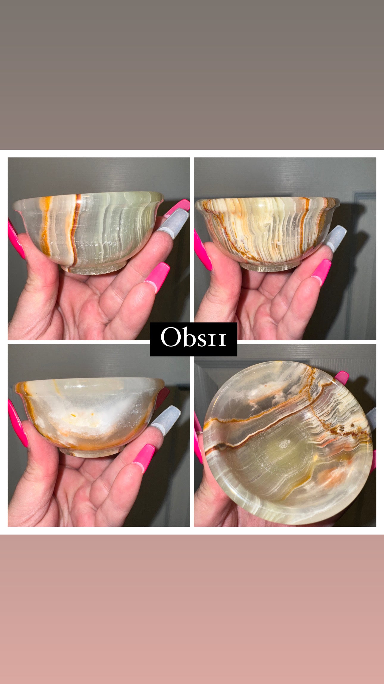 Banded Onyx Small Bowl