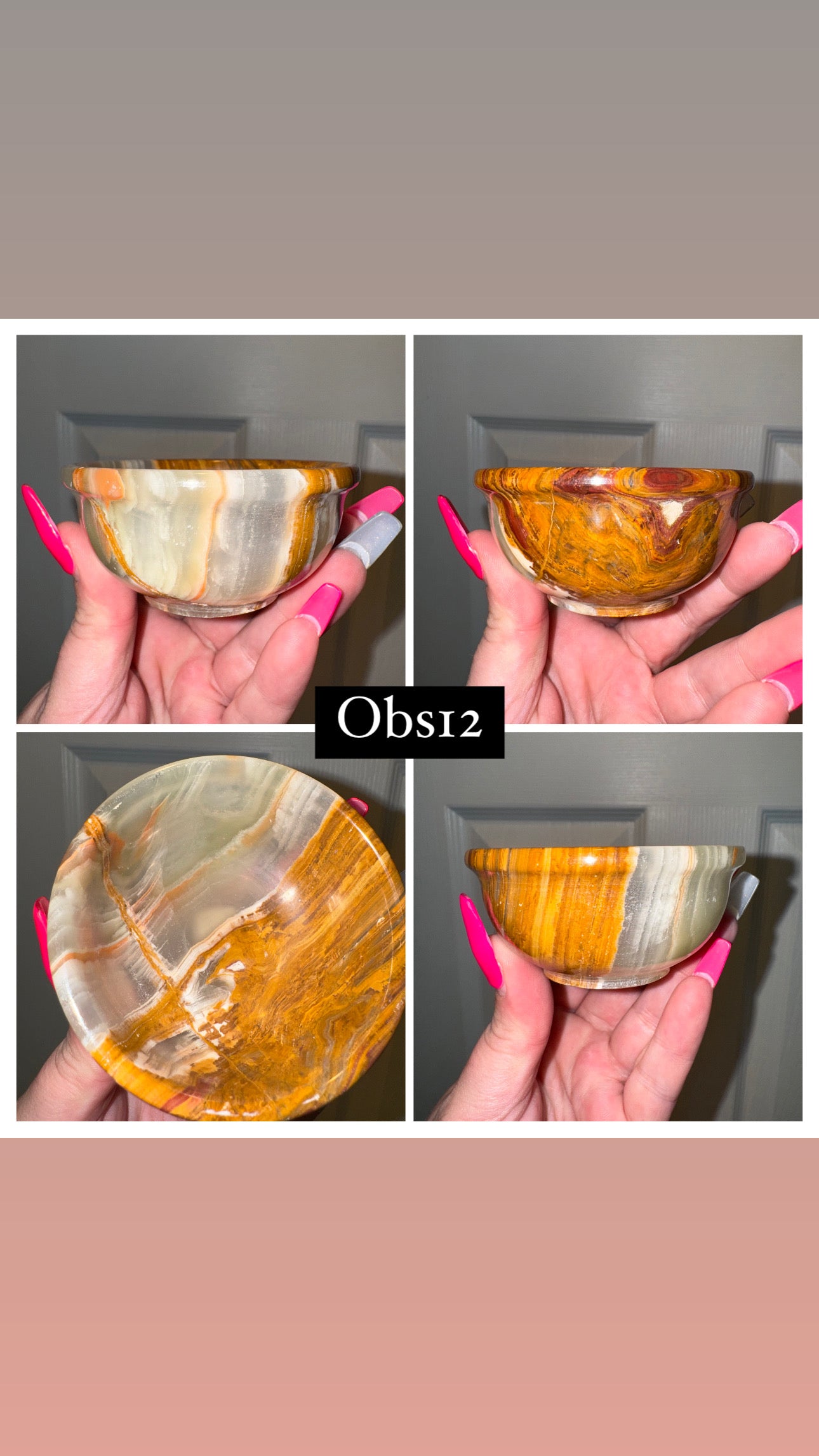 Banded Onyx Small Bowl