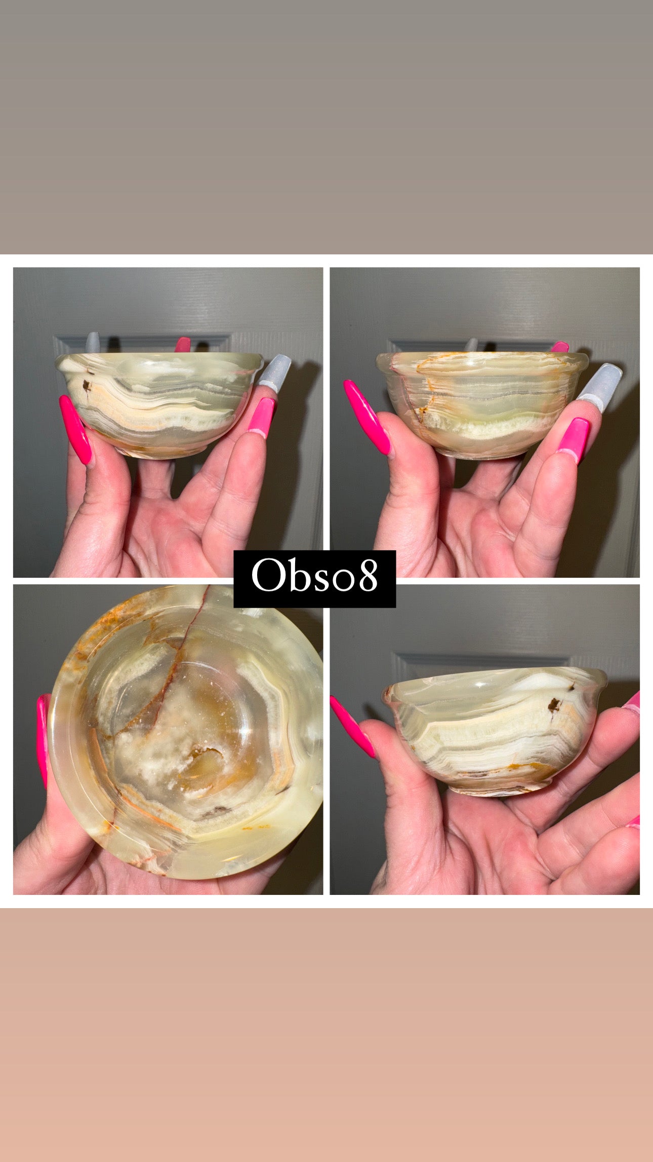 Banded Onyx Small Bowl