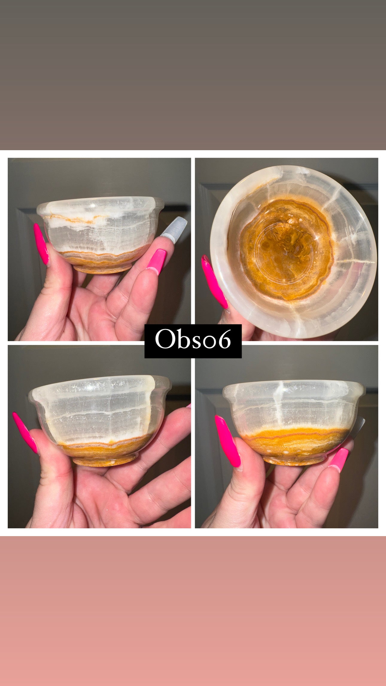 Banded Onyx Small Bowl