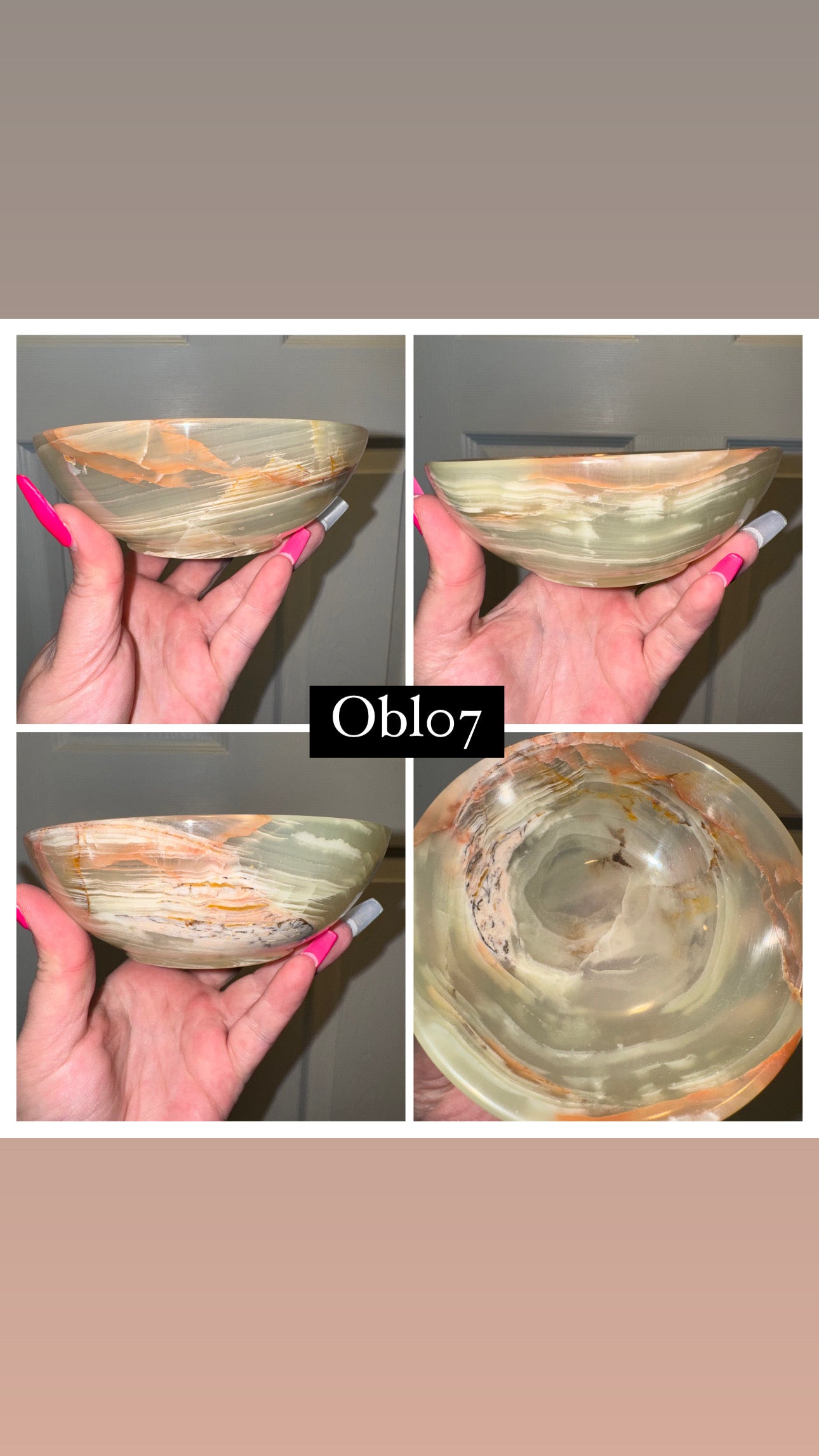 Banded Onyx Large Bowl