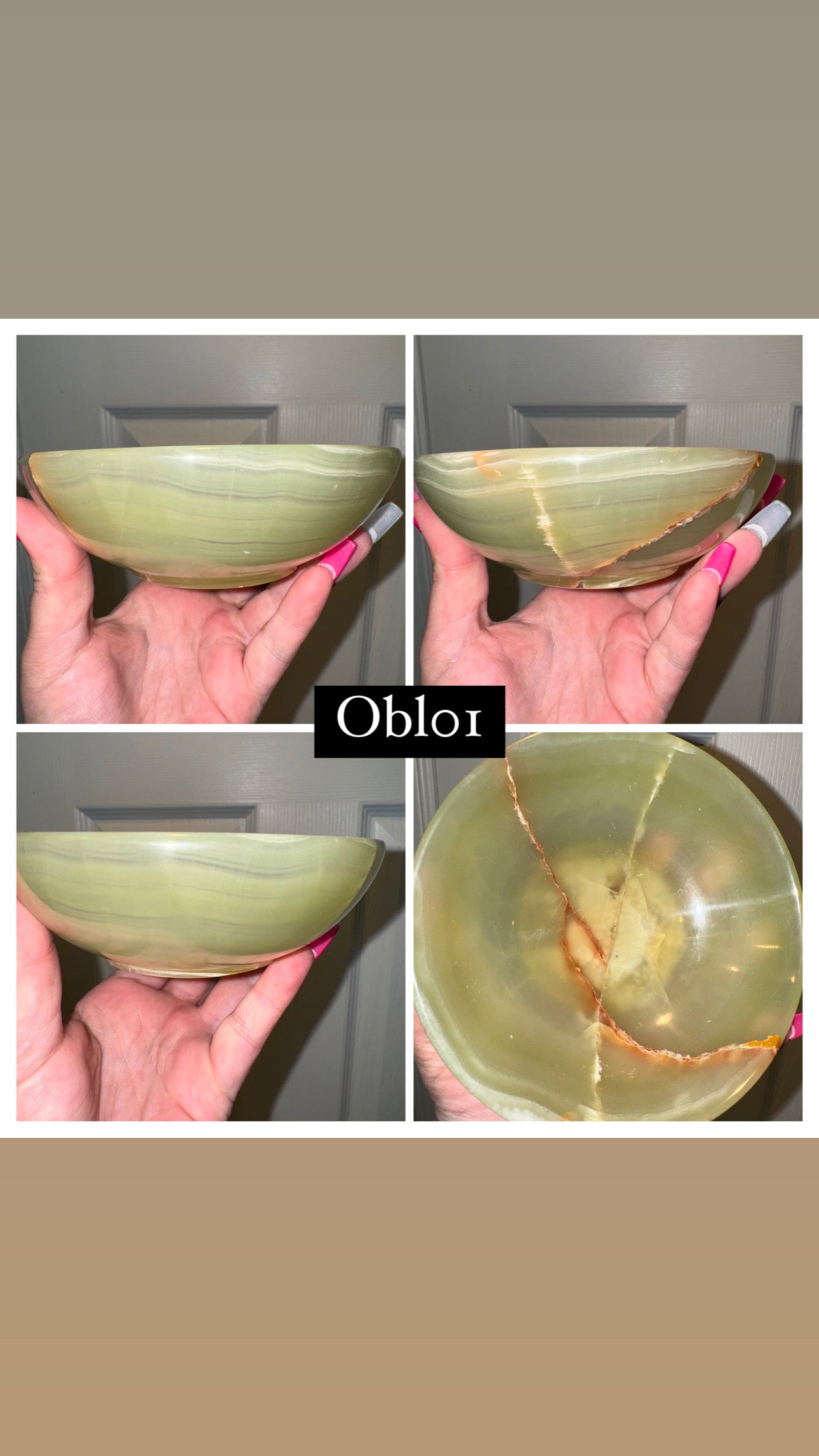 Banded Onyx Large Bowl