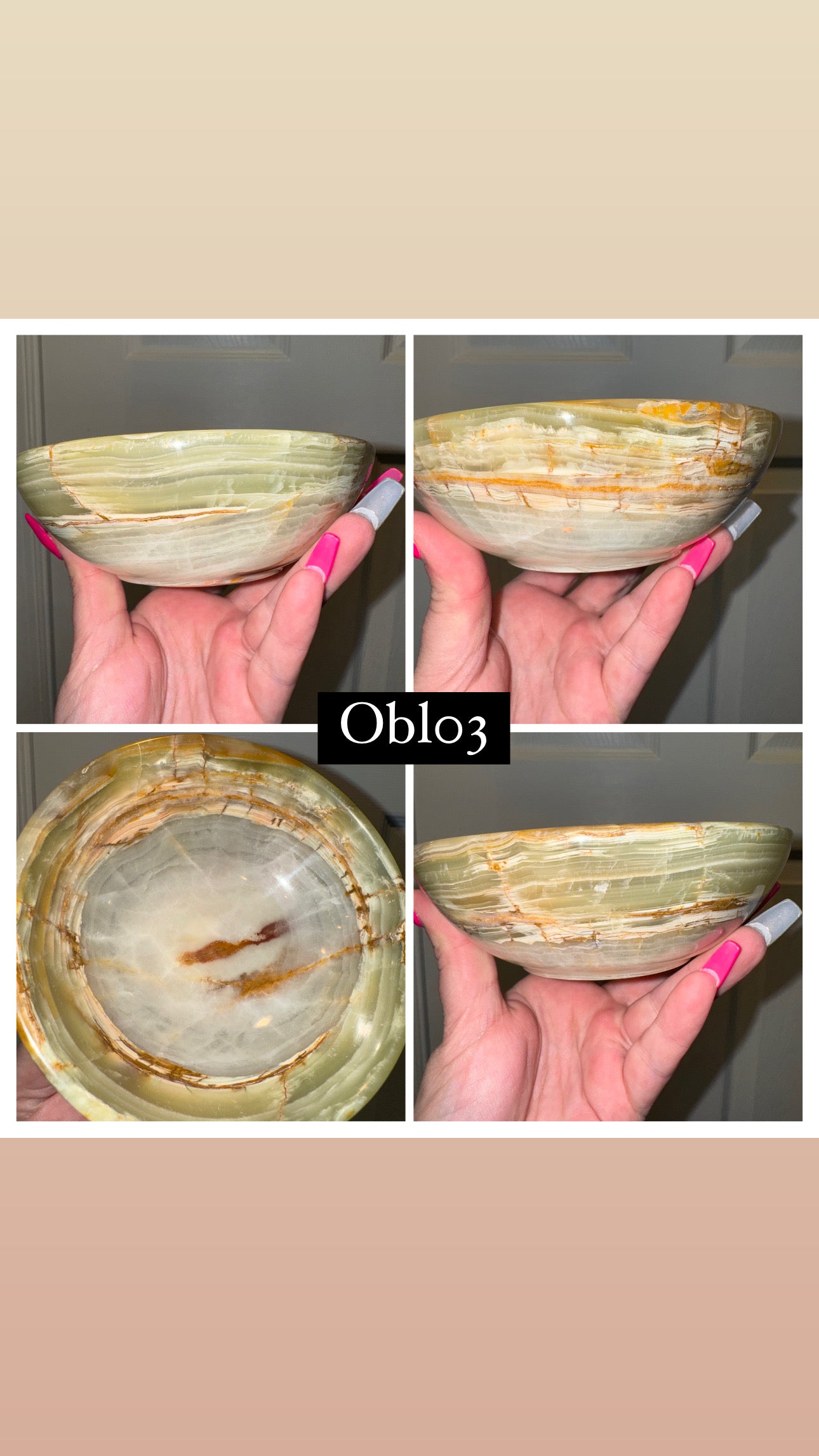 Banded Onyx Large Bowl