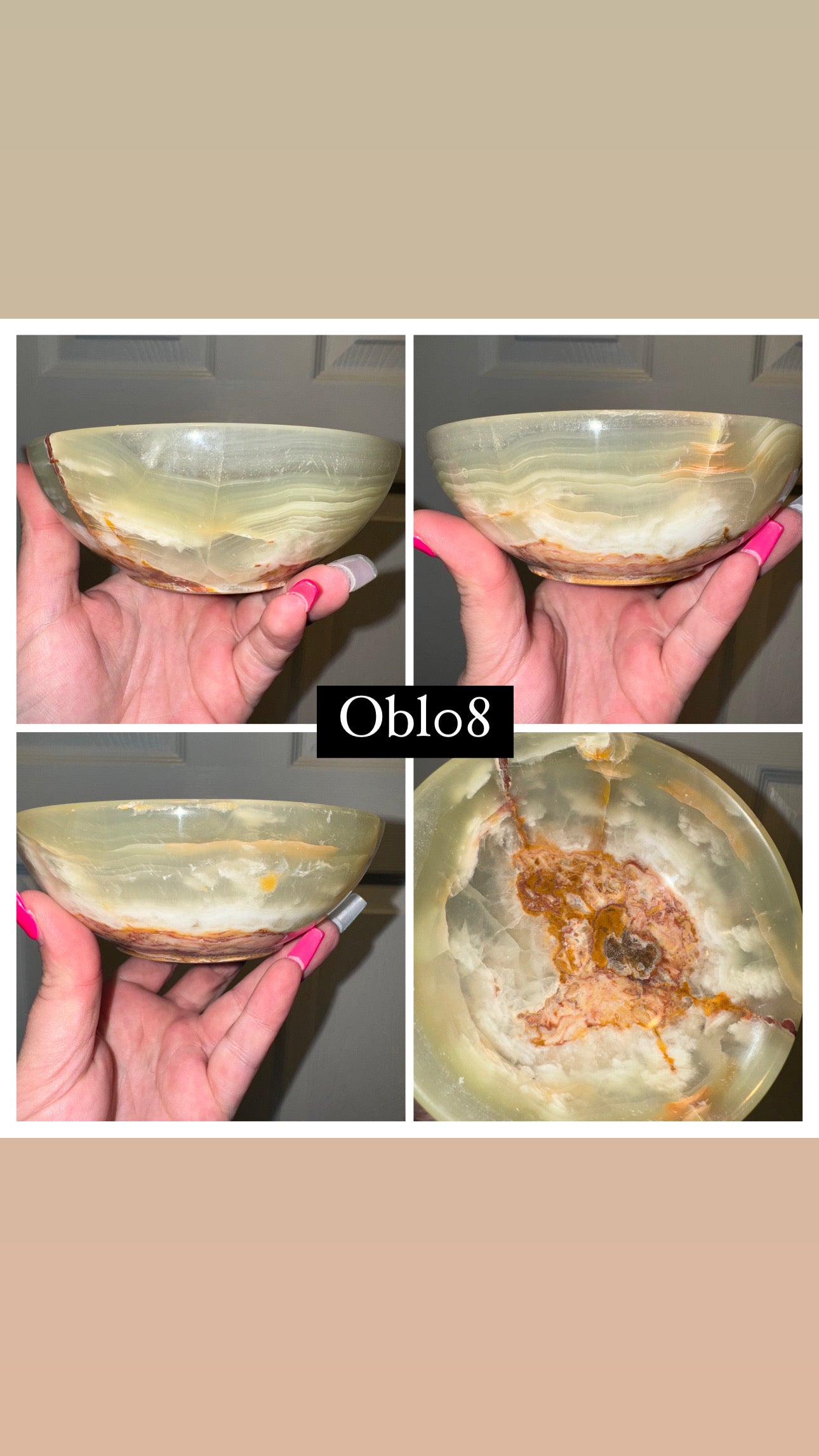 Banded Onyx Large Bowl