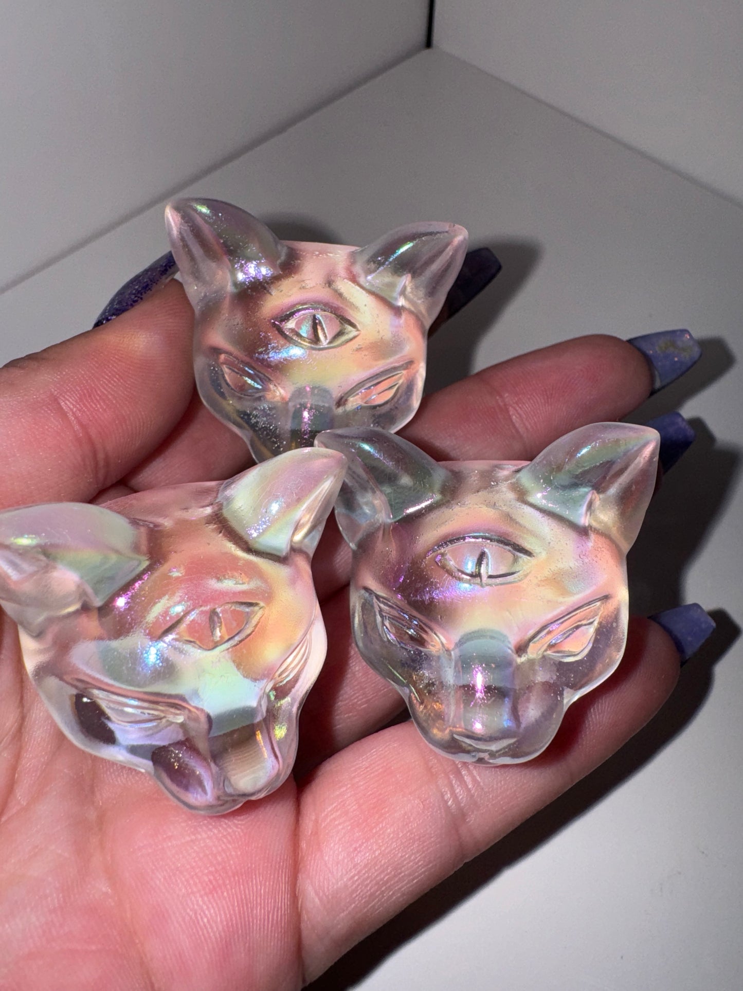 Aura Quartz Third Eye Kitty