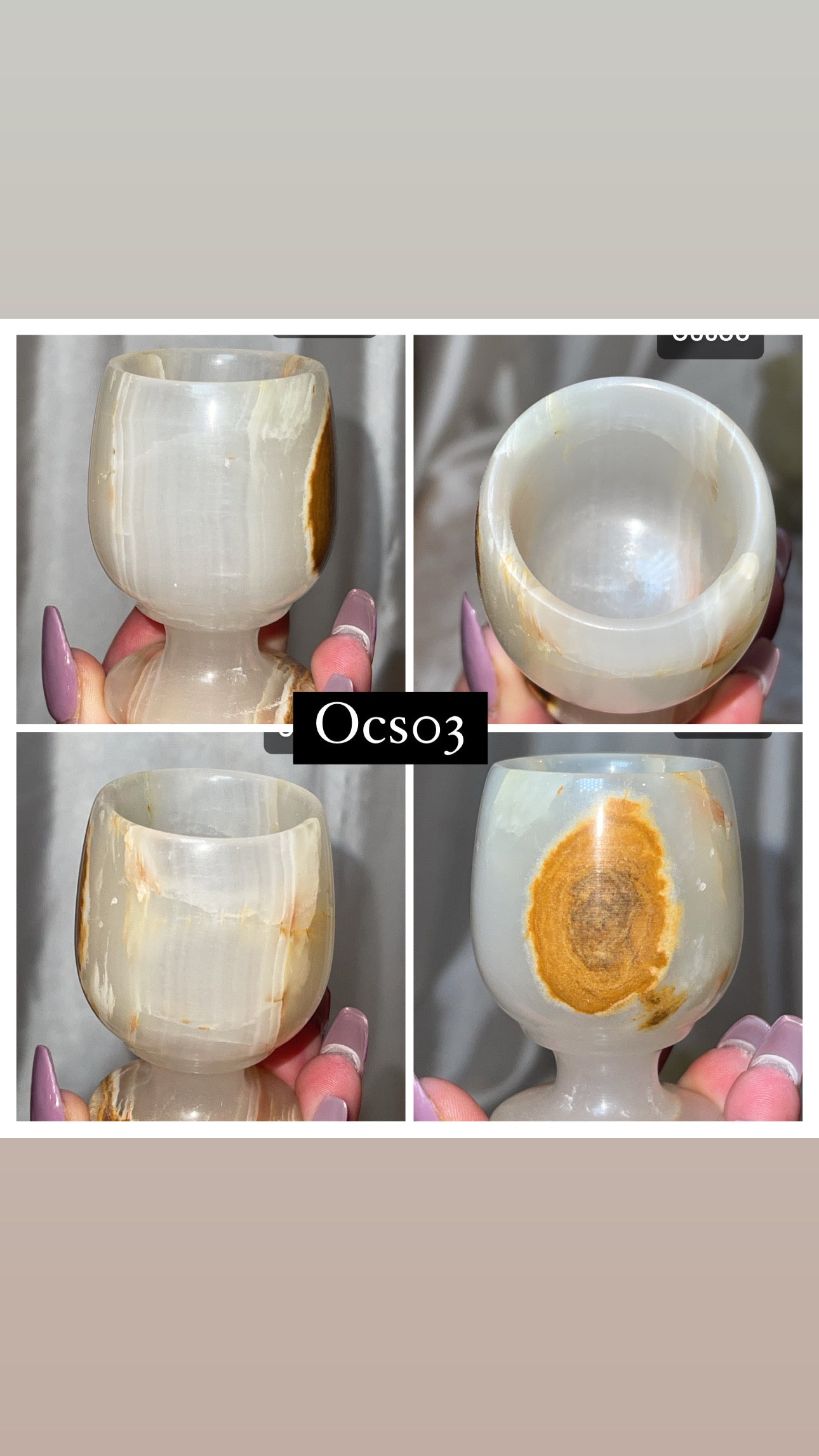 Green Banded Onyx Cup