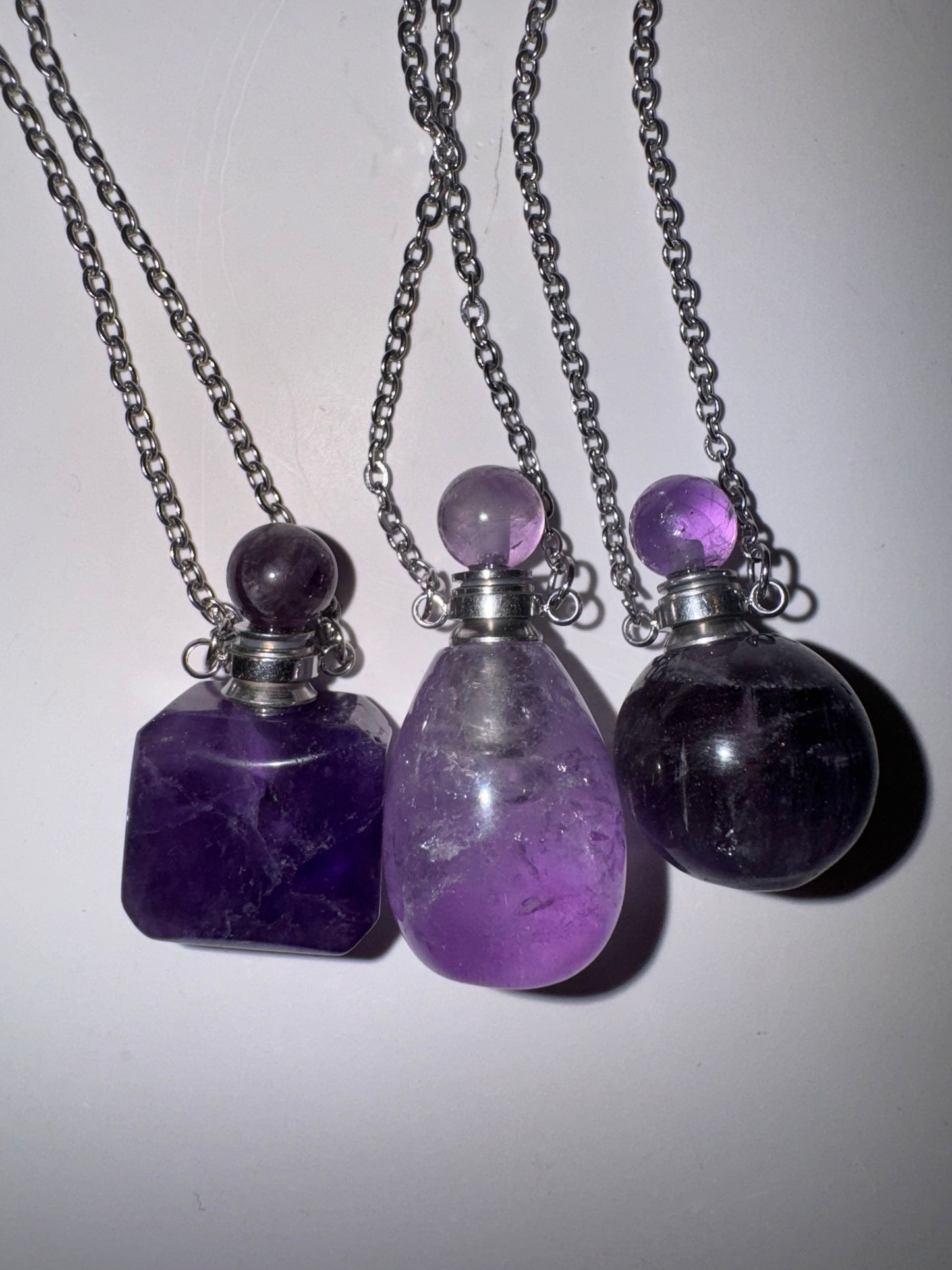 Amethyst Bottle Necklace