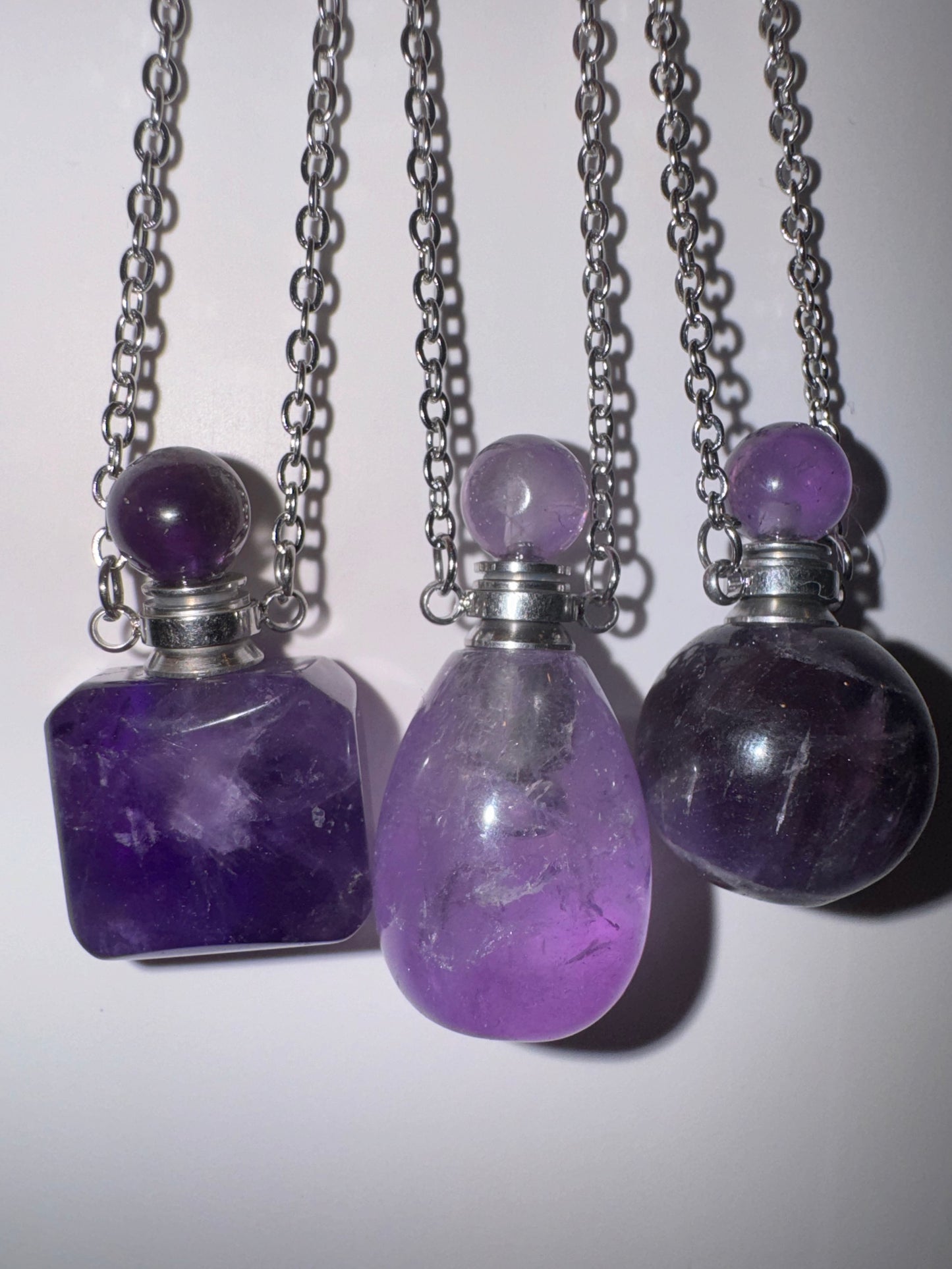 Amethyst Bottle Necklace