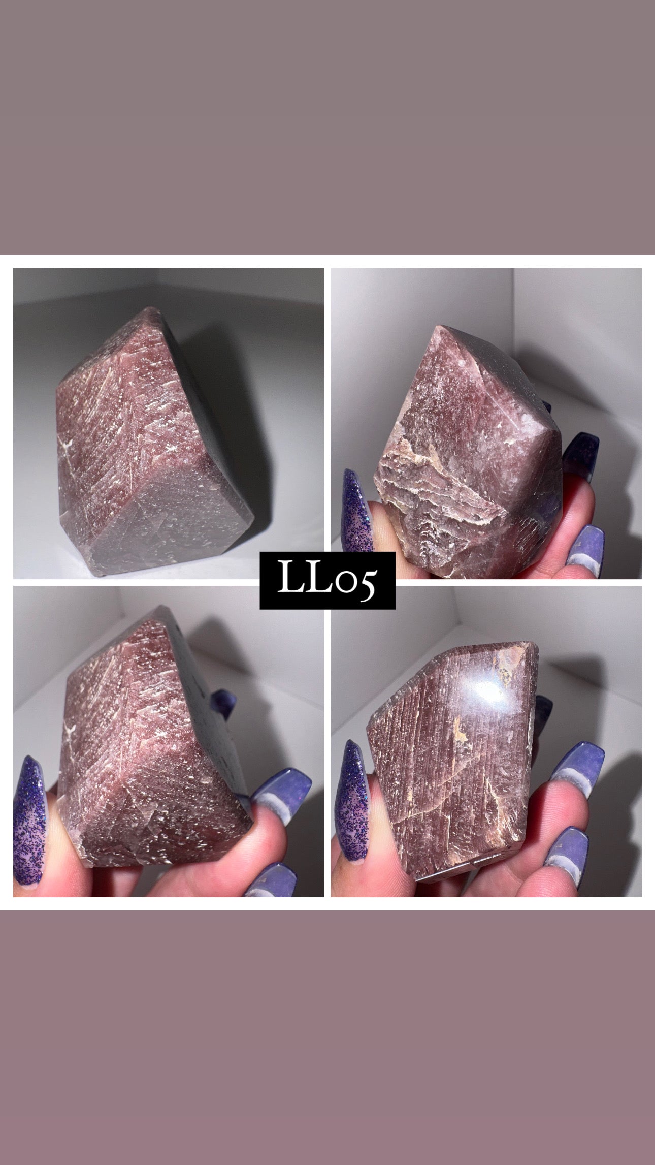 Pink Lithium Thousand Layer Lodalite Tower